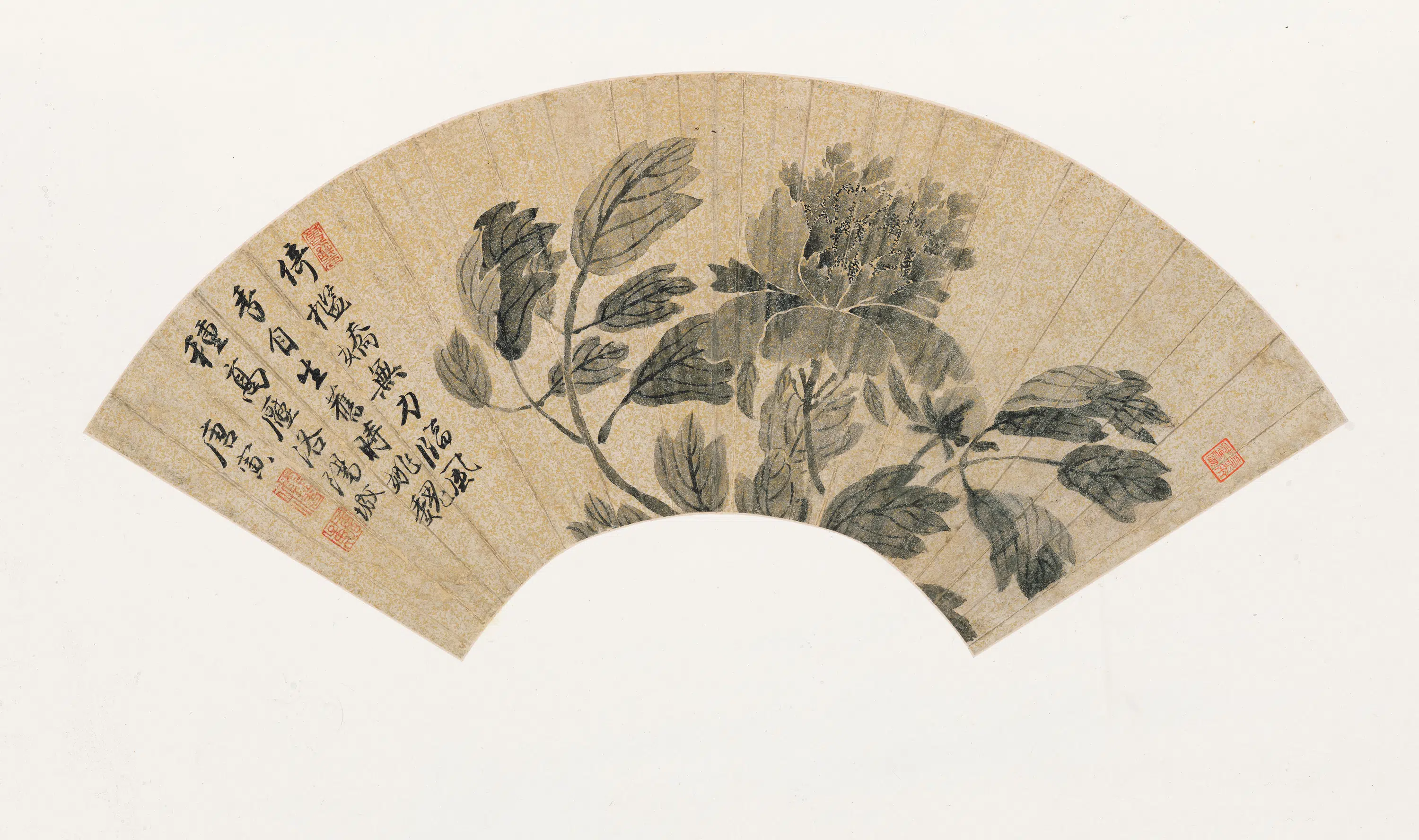 明朝【唐寅-伯虎】《山水花卉扇册》