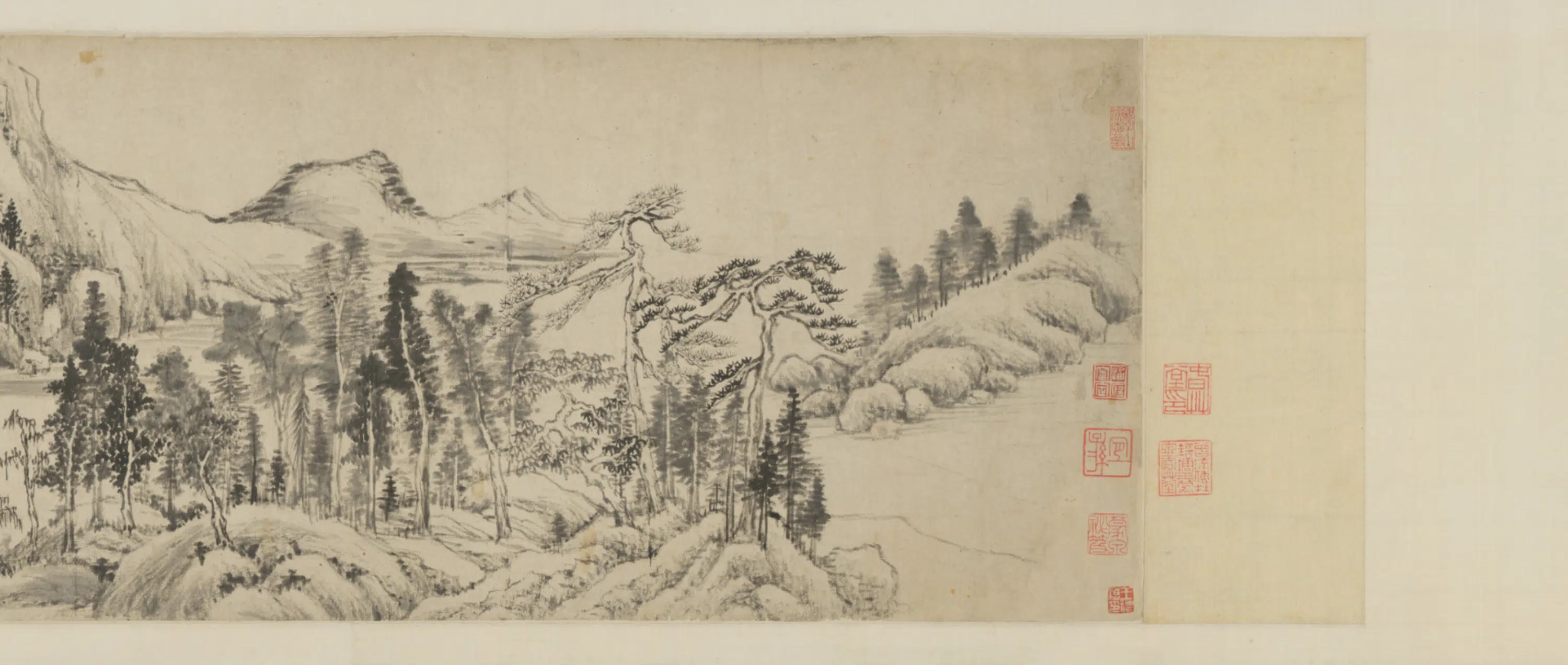 明朝【董其昌】《仿大痴山水图卷》 第5张 明朝【董其昌】《仿大痴山水图卷》 第5张