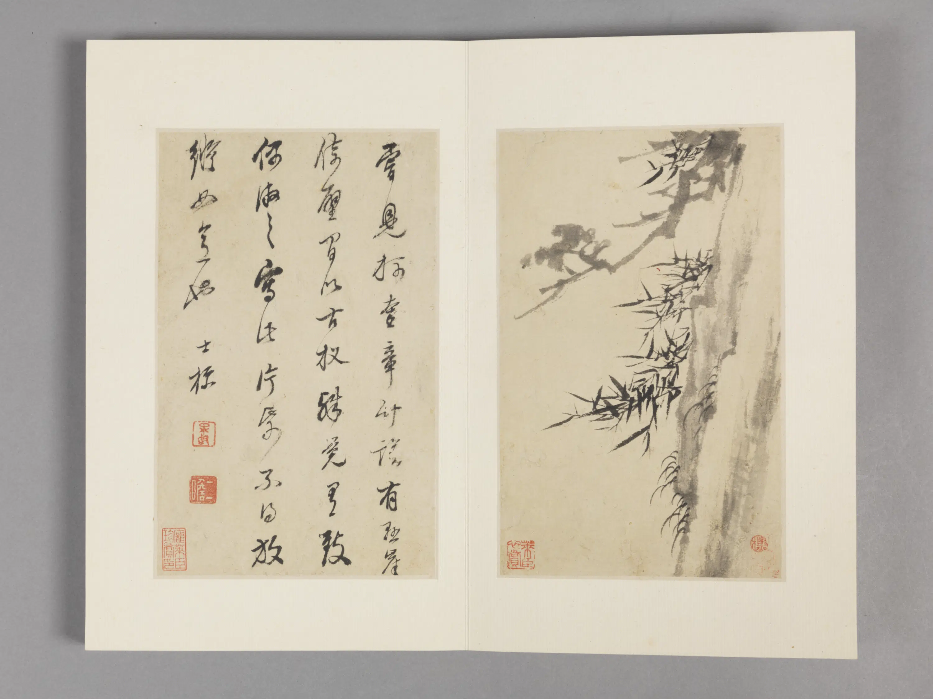 清代【查士标】《枯木竹石册（12开）》 第7张