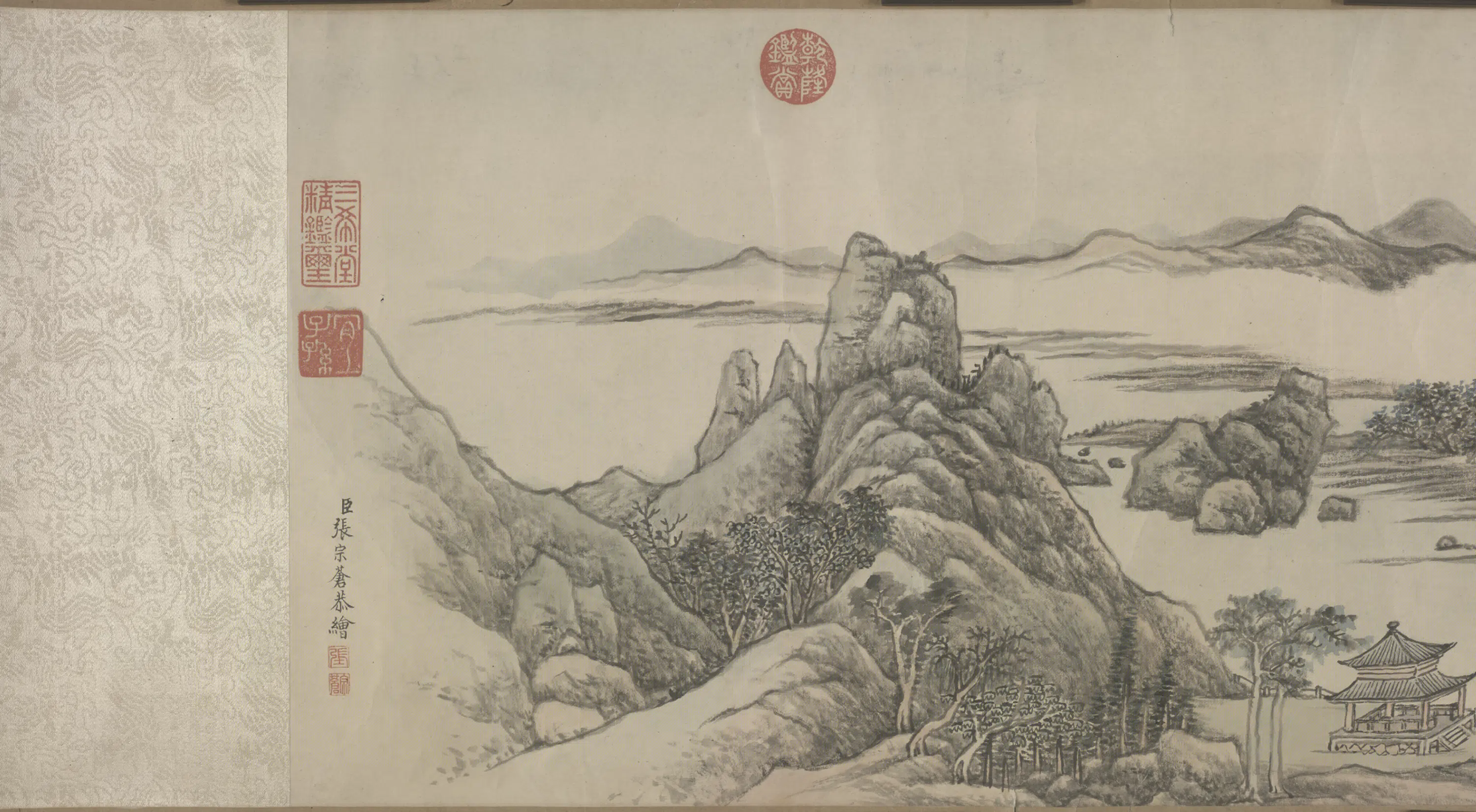 清代【张宗苍】《吴中山水图卷》