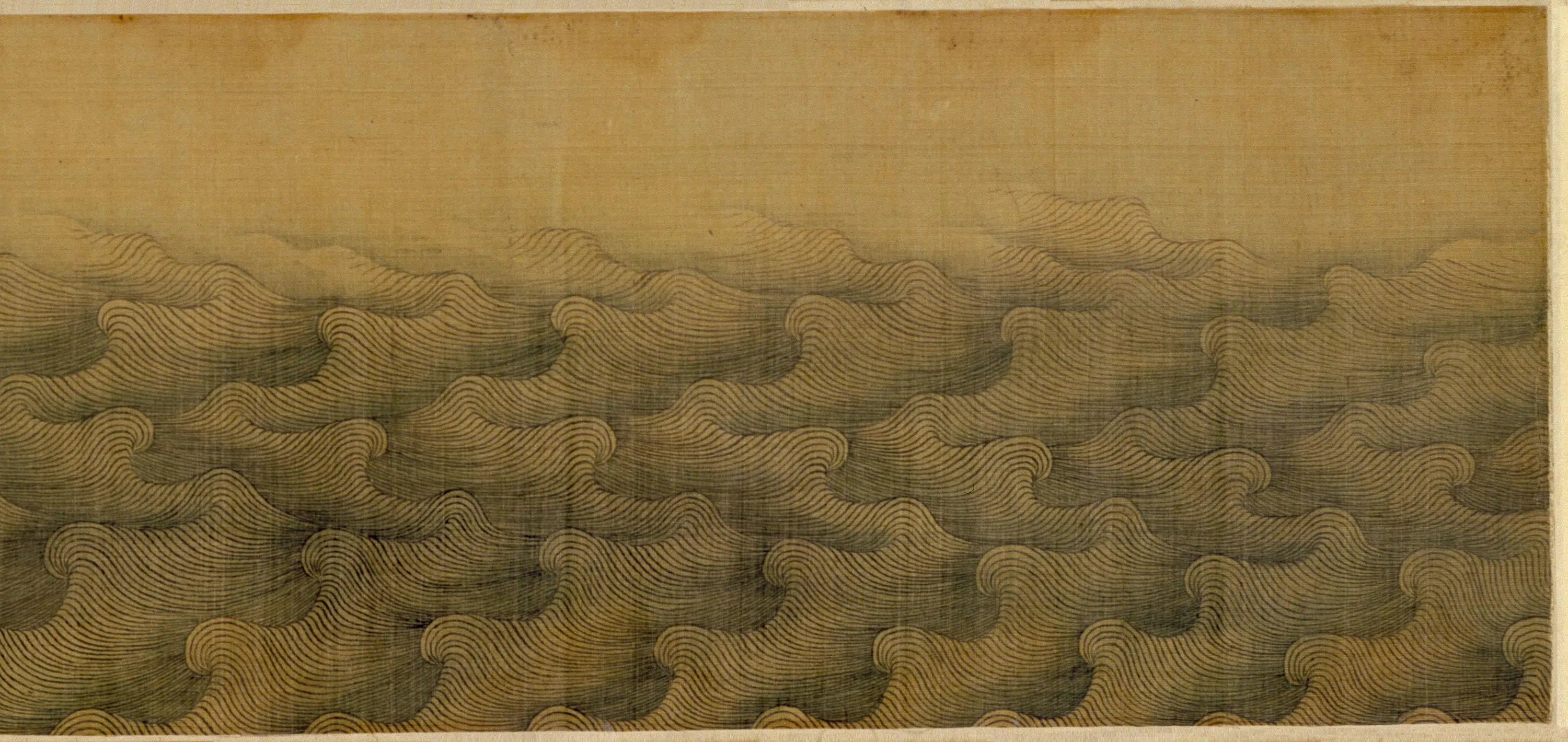 明朝【戴进】《海水旭日卷》 第3张