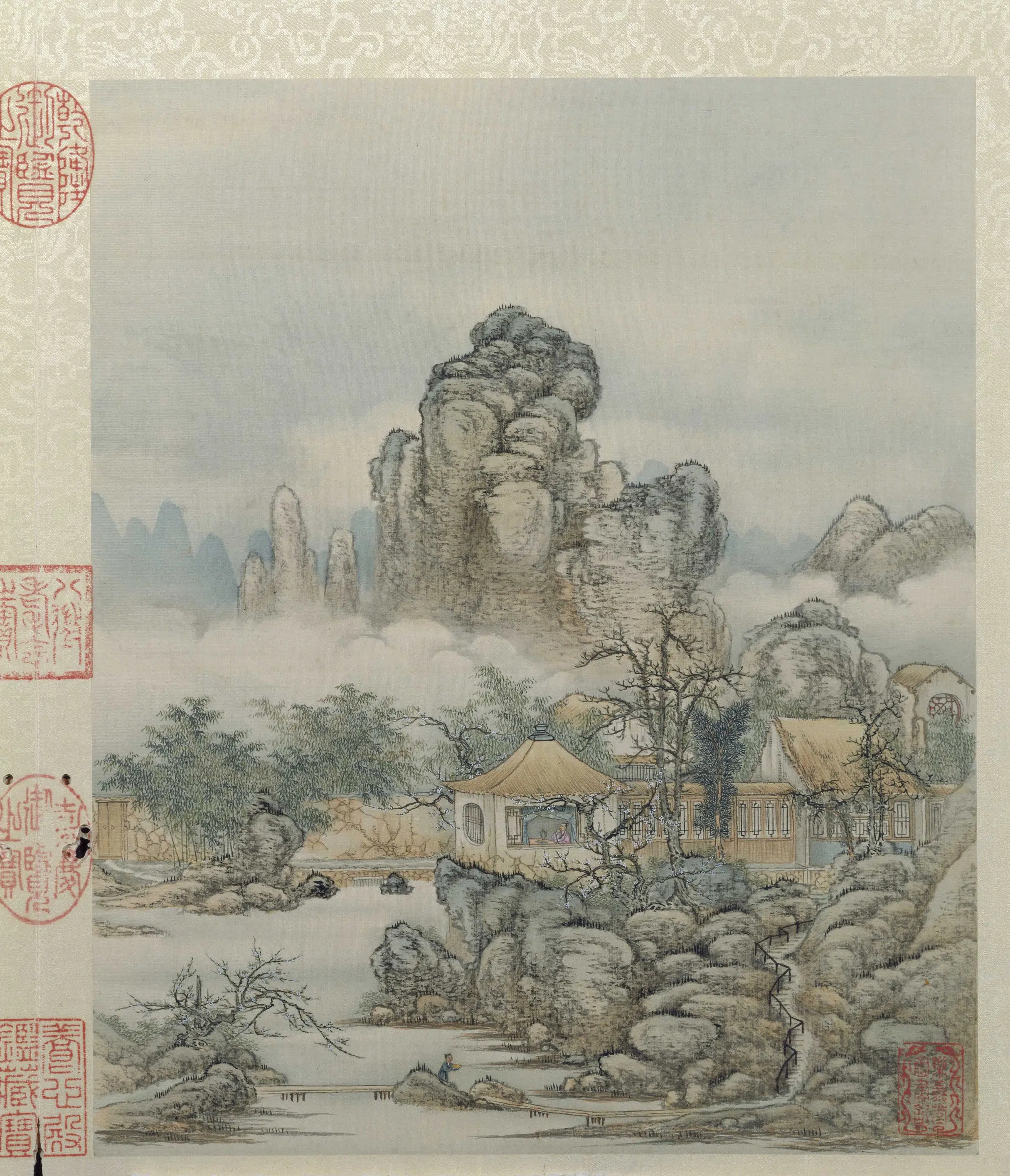 清代【陈枚】《山水楼阁图册十二开》 第5张