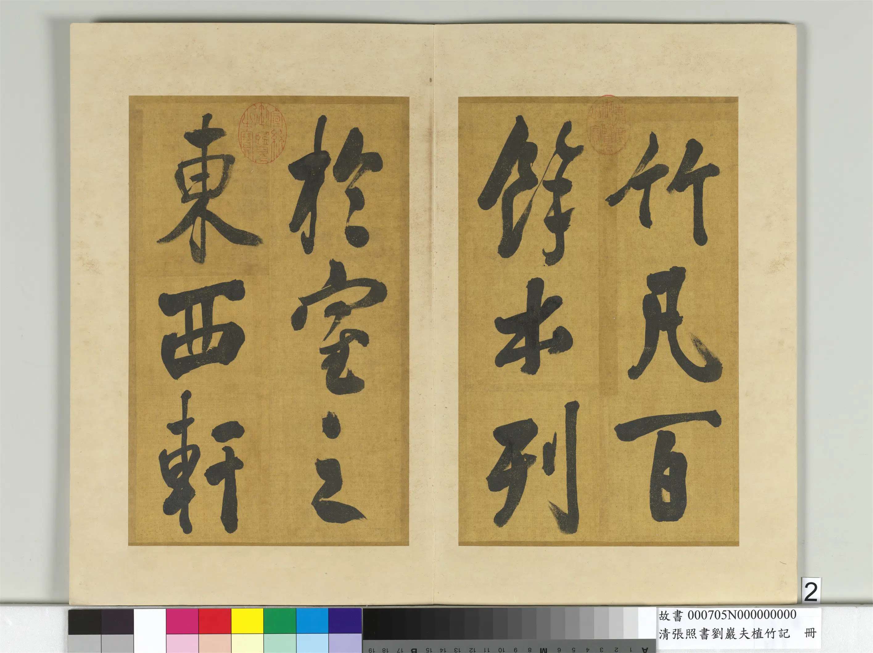 清代【张照】《书刘岩夫植竹记册》 第12张
