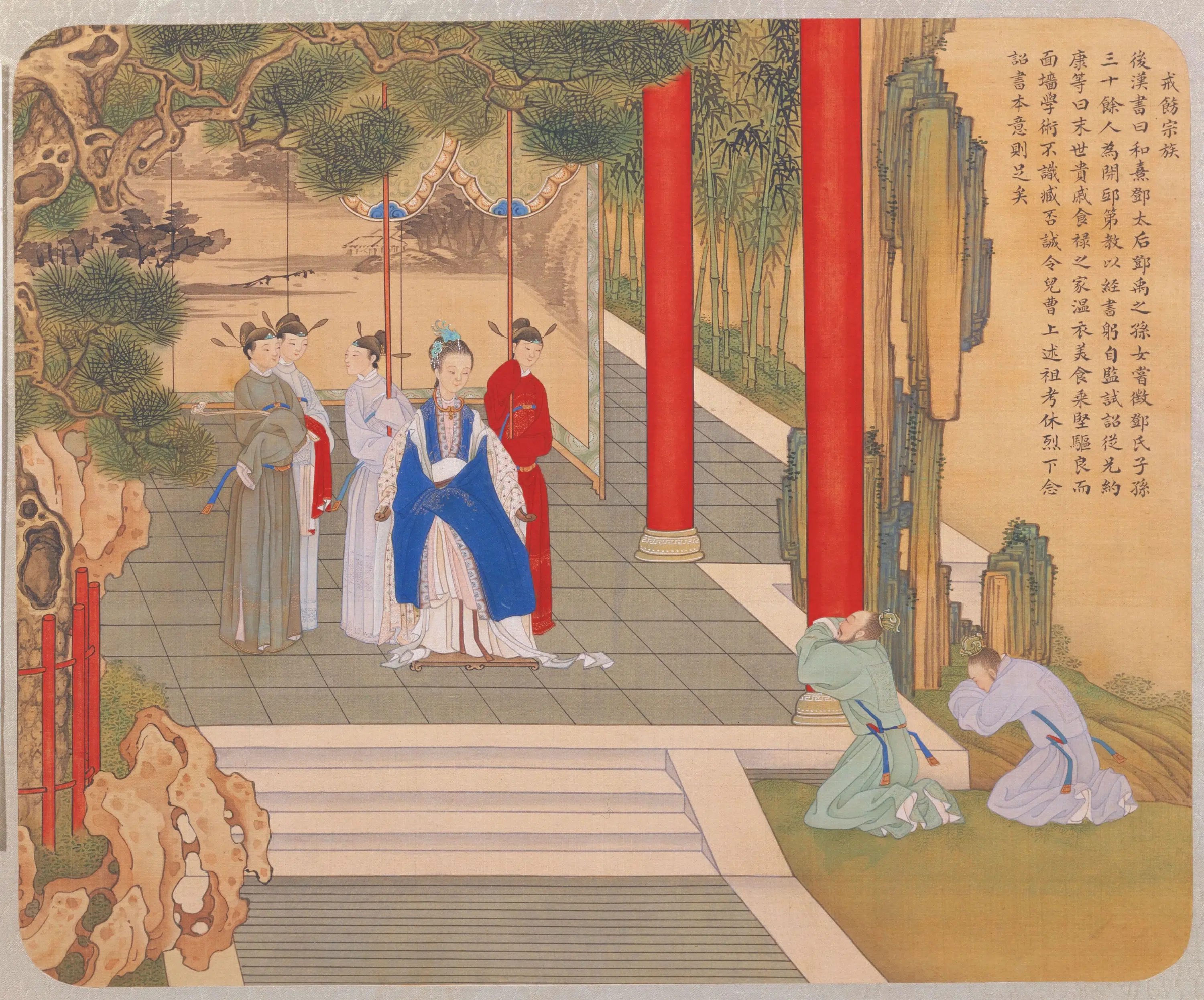 清代【焦秉贞】《历朝贤后故事图册》 第10张 清代【焦秉贞】《历朝贤后故事图册》 第10张