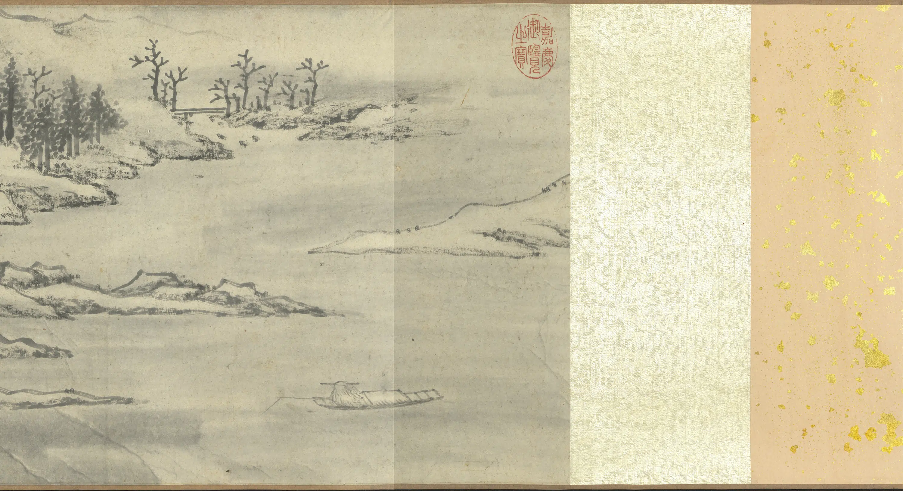 明朝《明人画雪景卷》 第3张