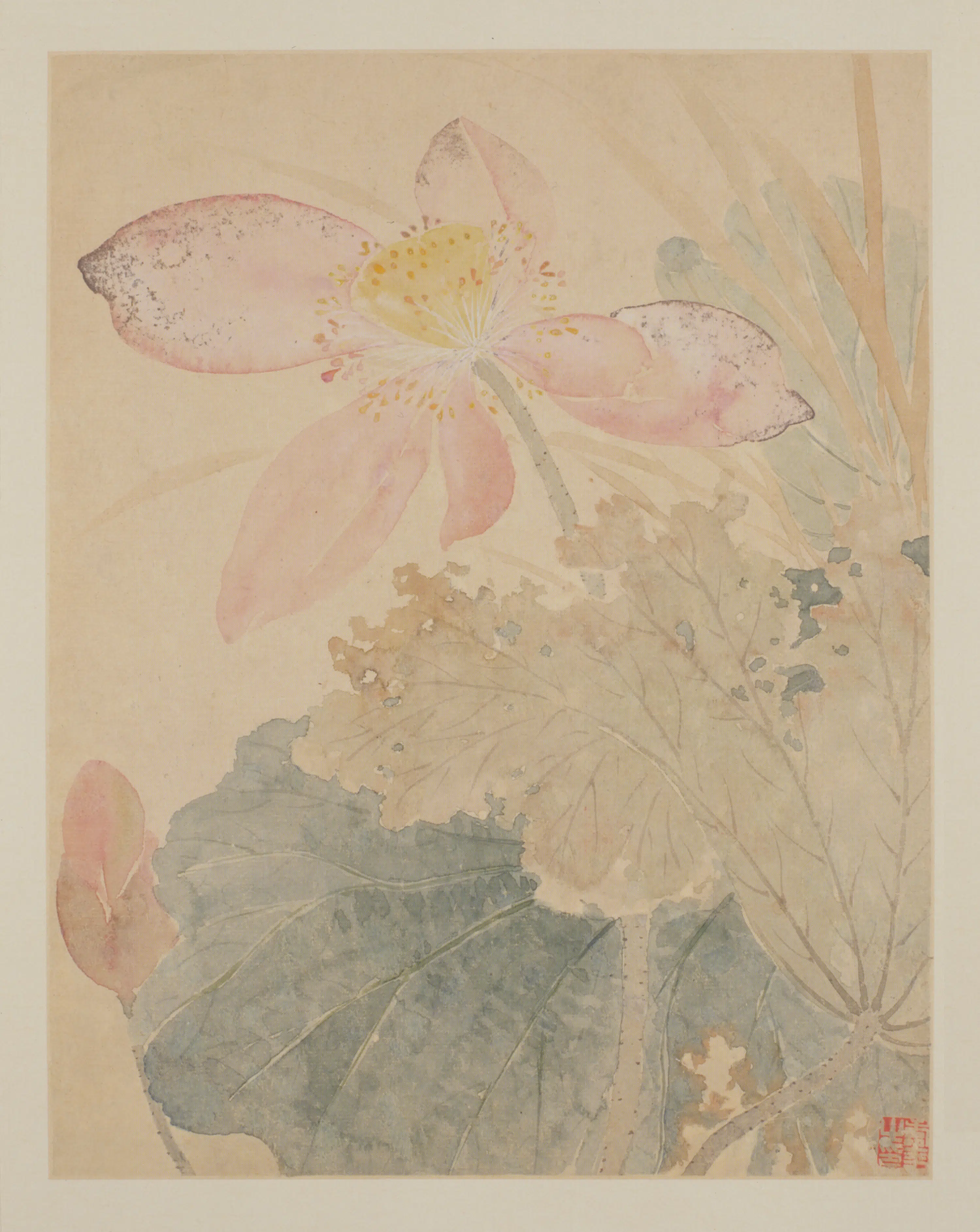 清代【恽寿平】《花鸟册(12开)》 第9张 清代【恽寿平】《花鸟册(12开)》 第9张