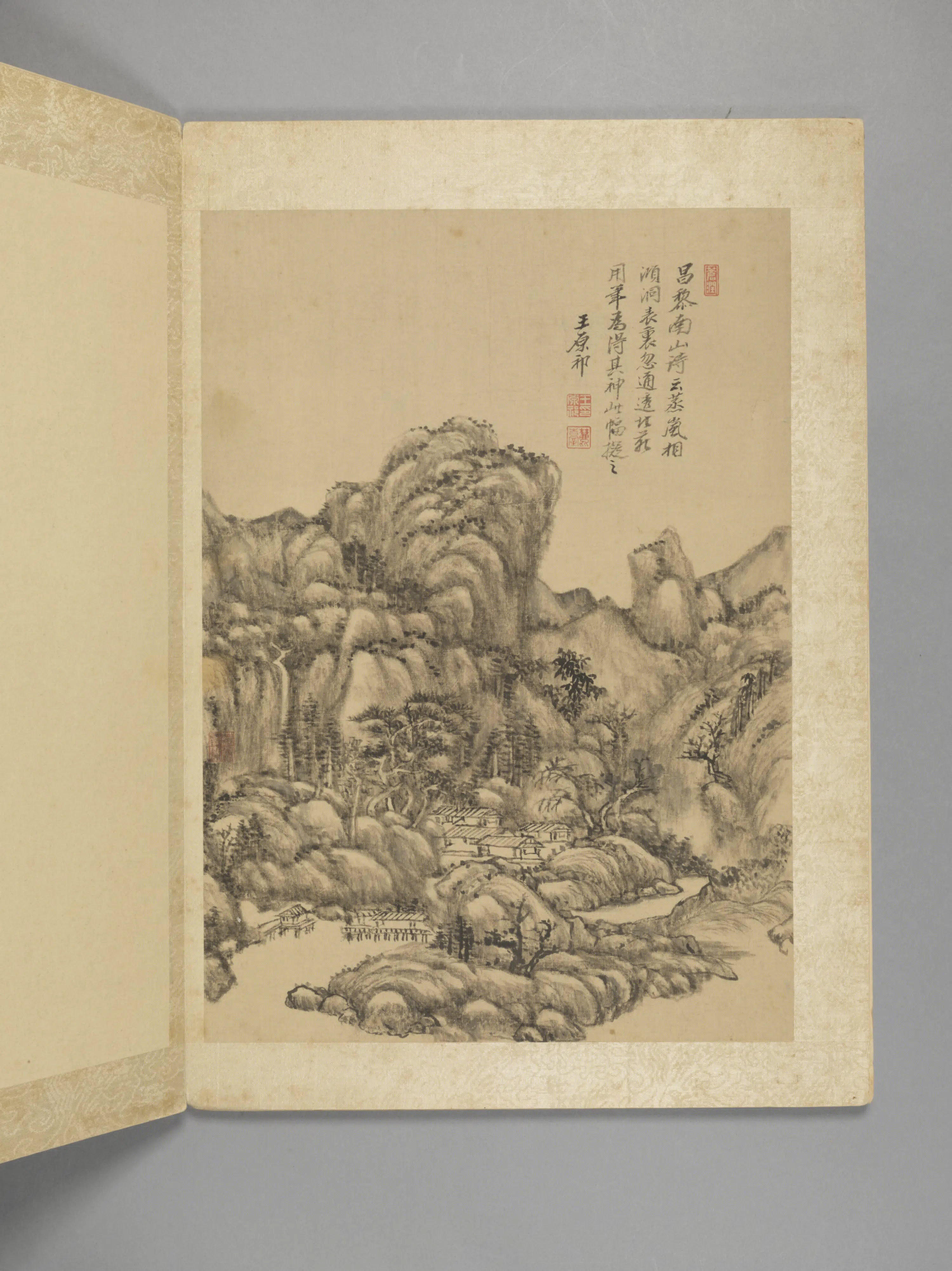 清代【王原祁】《仿古山水册(8开)》 第2张 清代【王原祁】《仿古山水册(8开)》 第2张