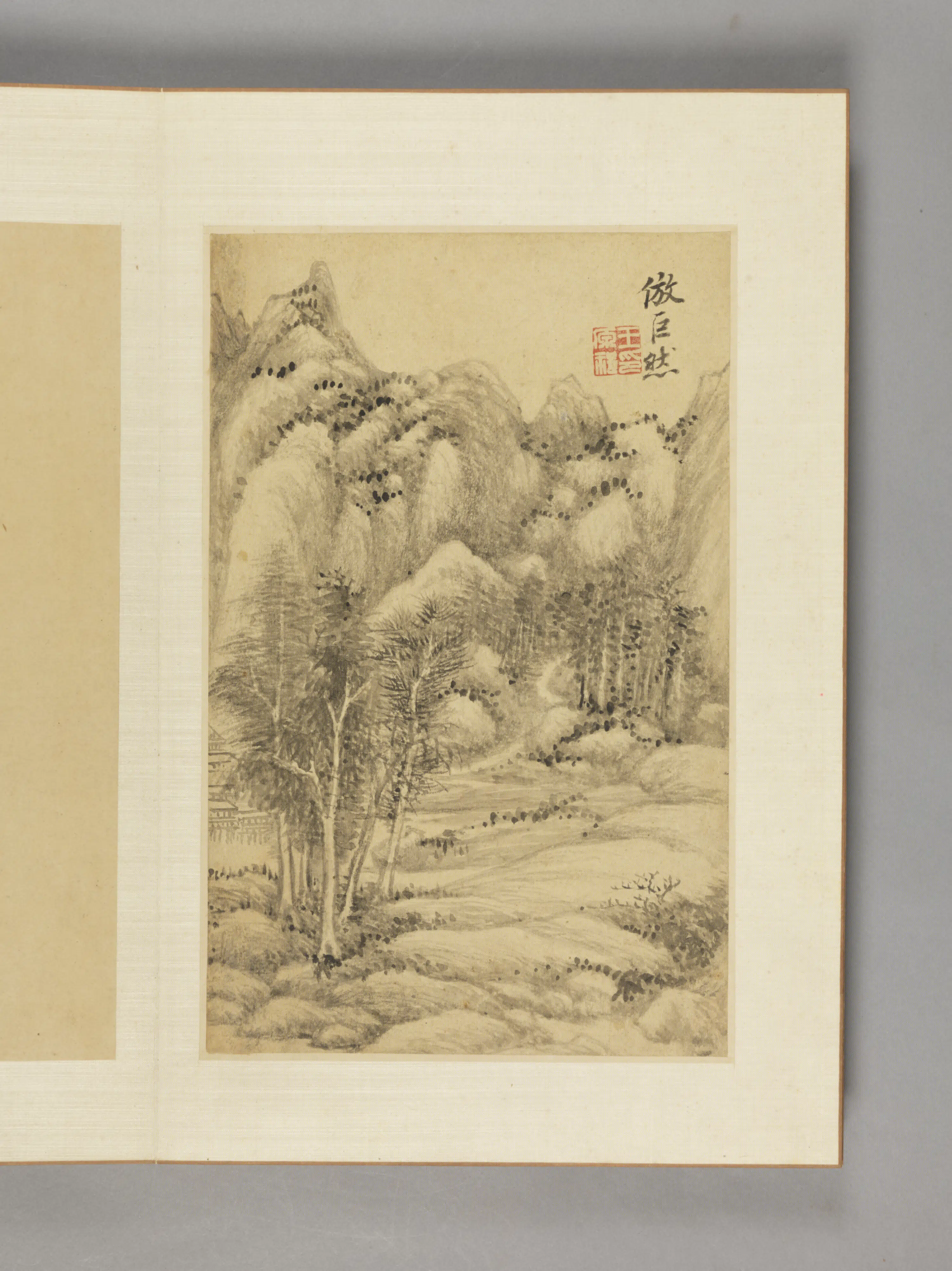 清代【王原祁】《山水册（14开）》 第8张