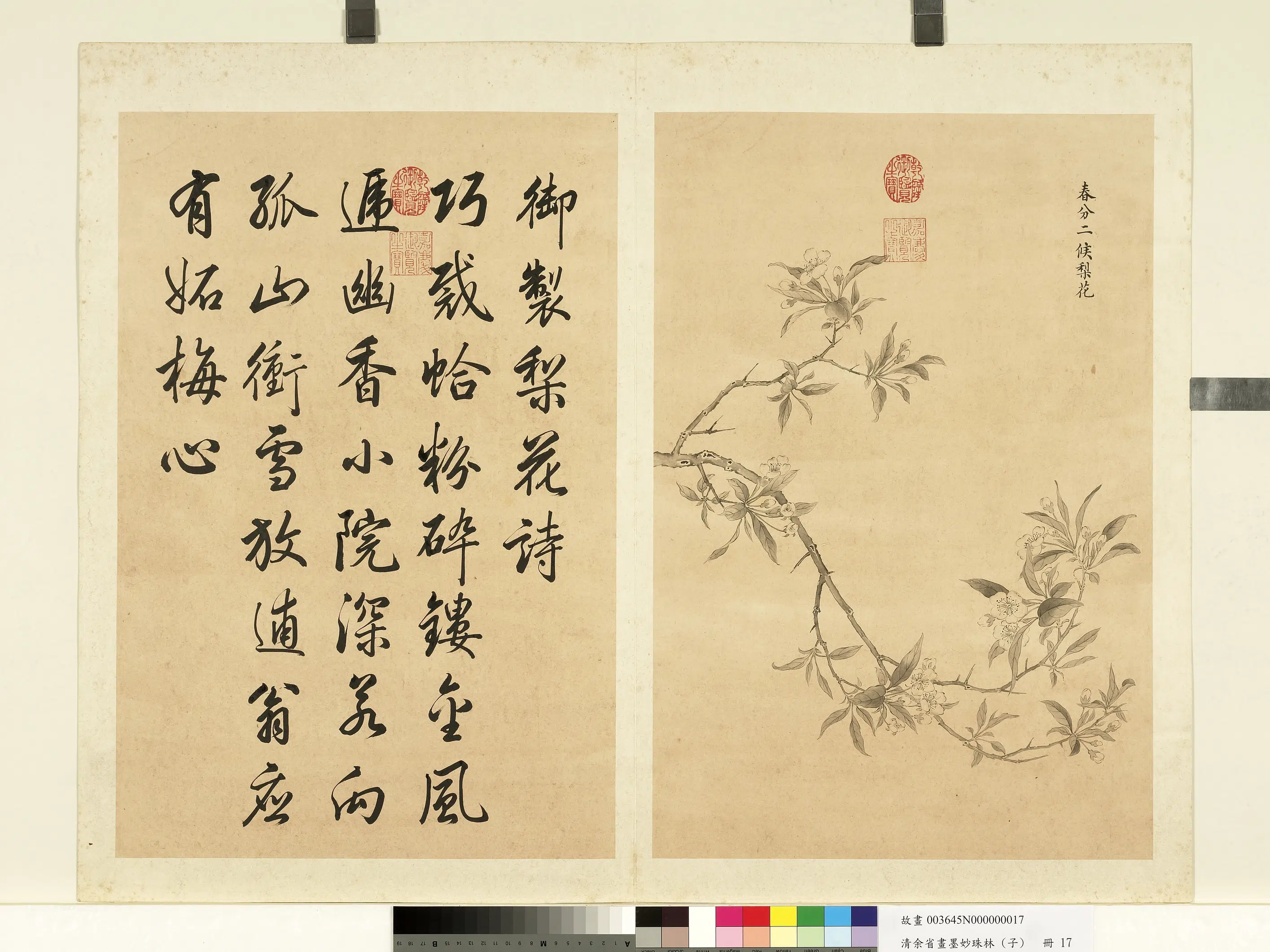 清代【余省】《画墨妙珠林（子）册》 第12张