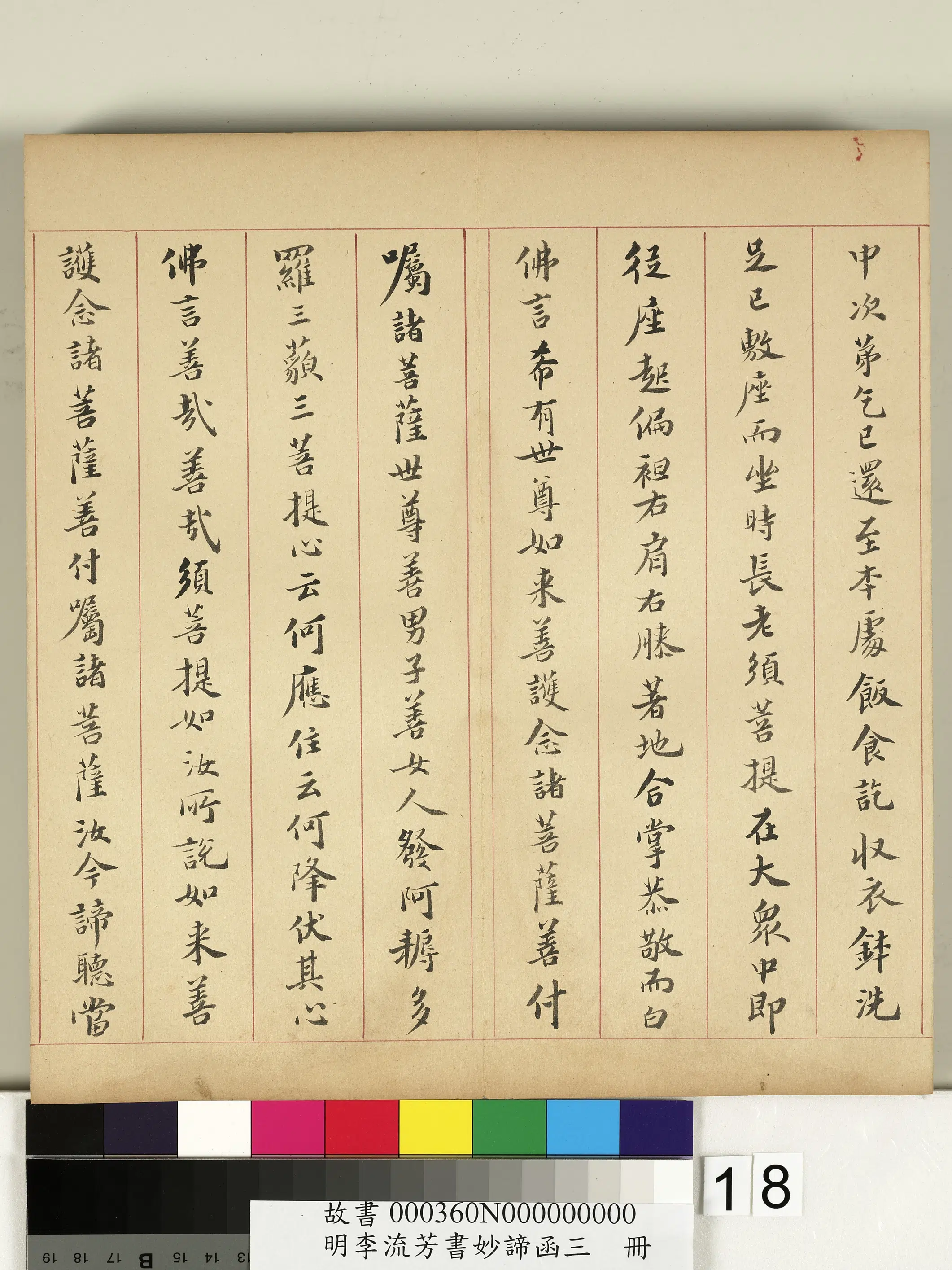 明朝【李流芳】《书妙谛函三册-金刚般若波罗蜜经》 第12张