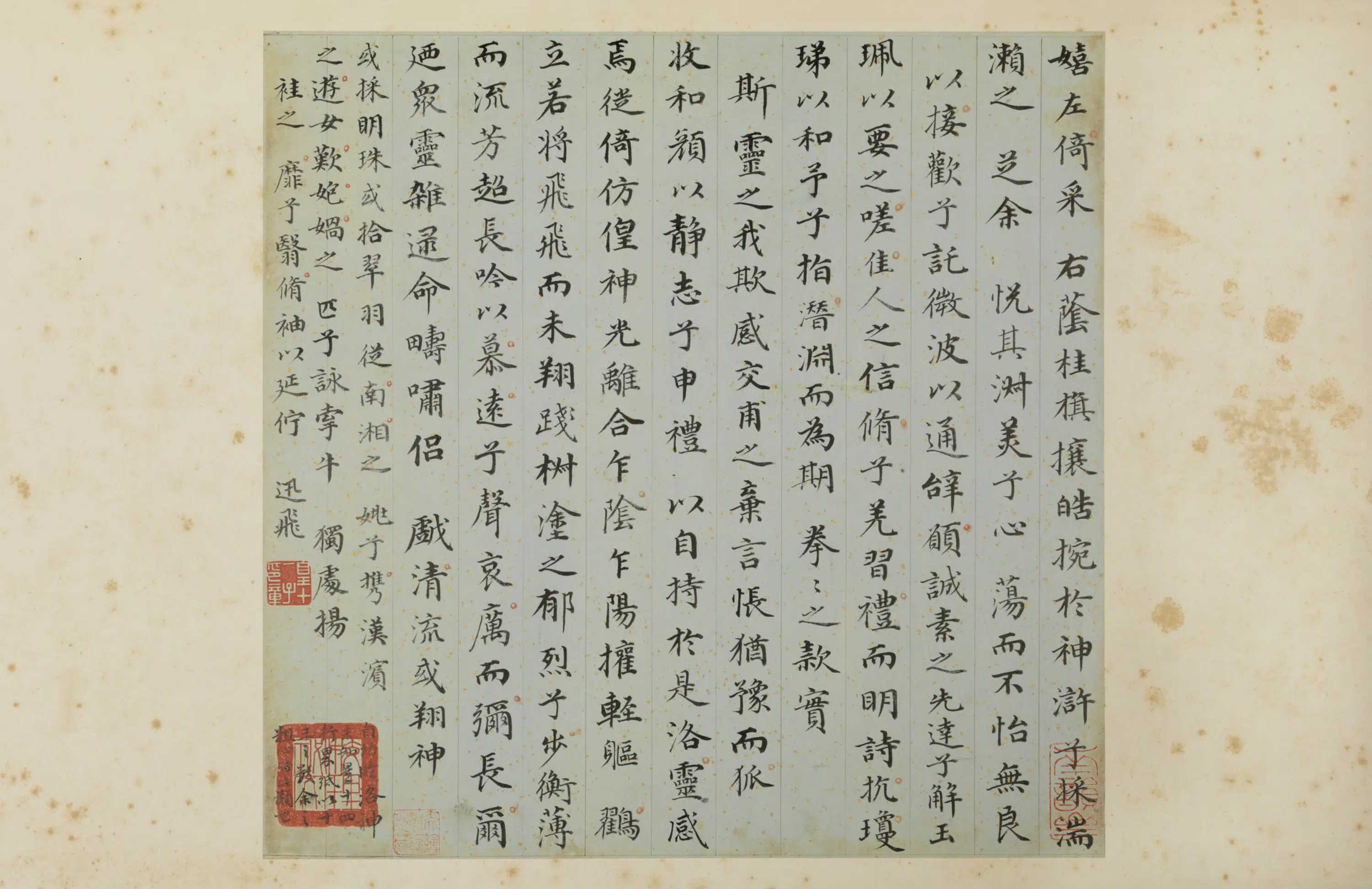 清代【爱新觉罗·永瑆】《楷书十三行页》