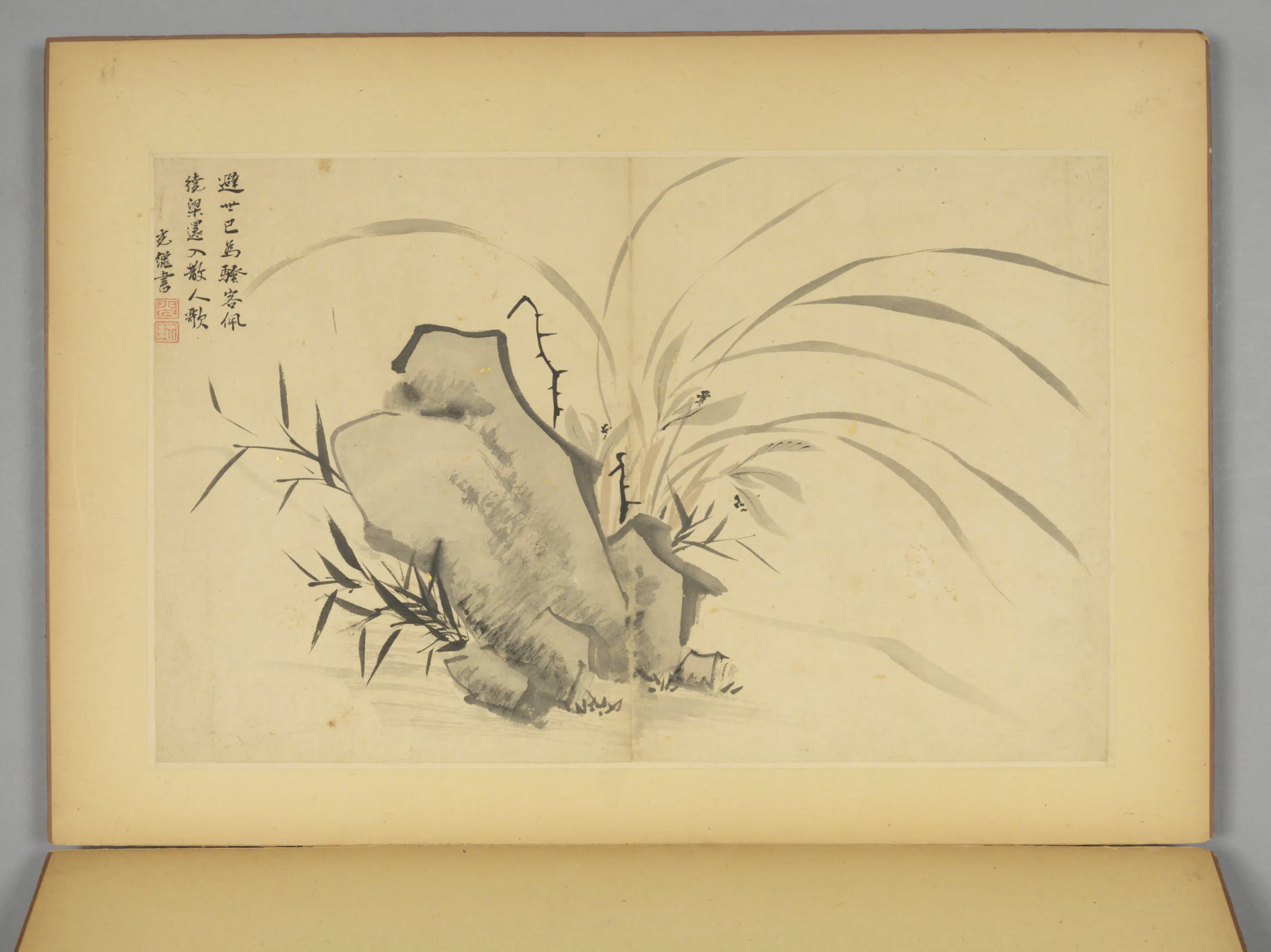 明朝【毛复光】《花卉人物册》 第2张 明朝【毛复光】《花卉人物册》 第2张
