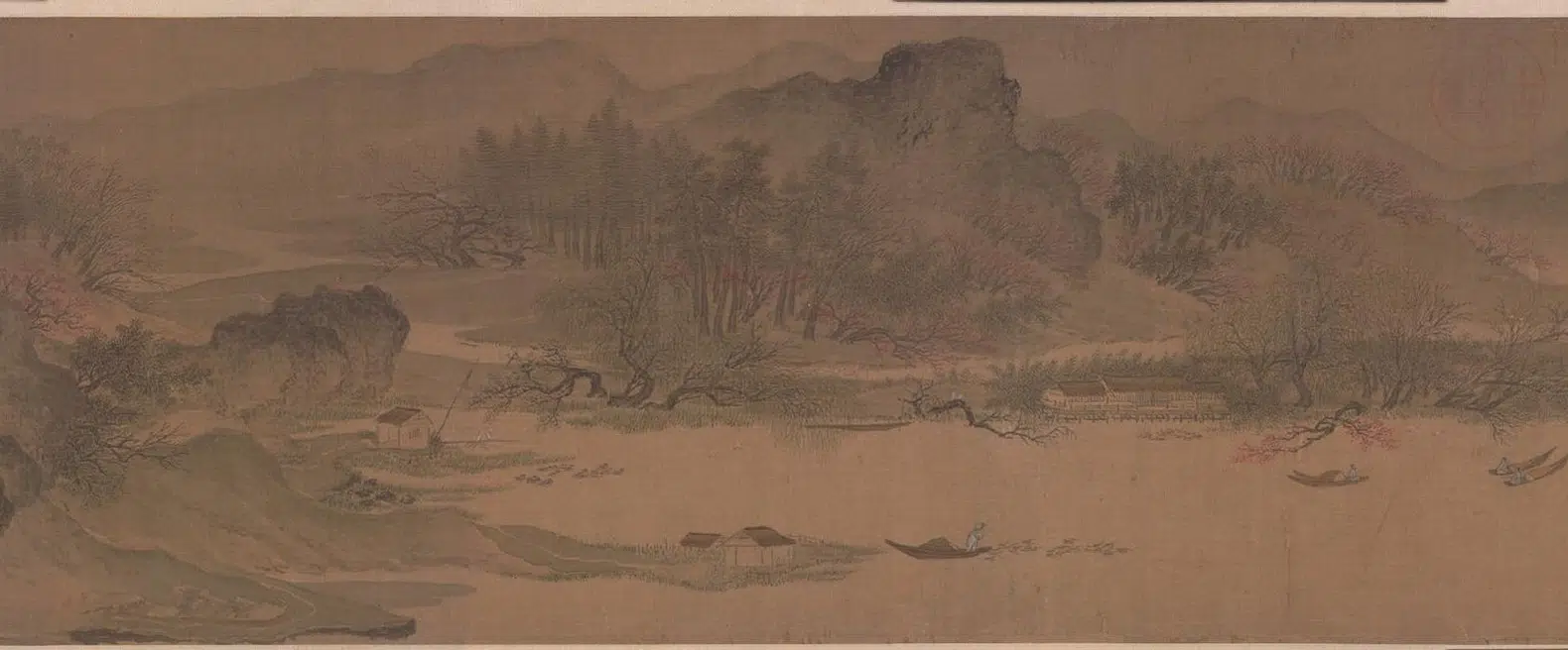 宋代【佚名】《宋人溪山春晓图卷》 第5张