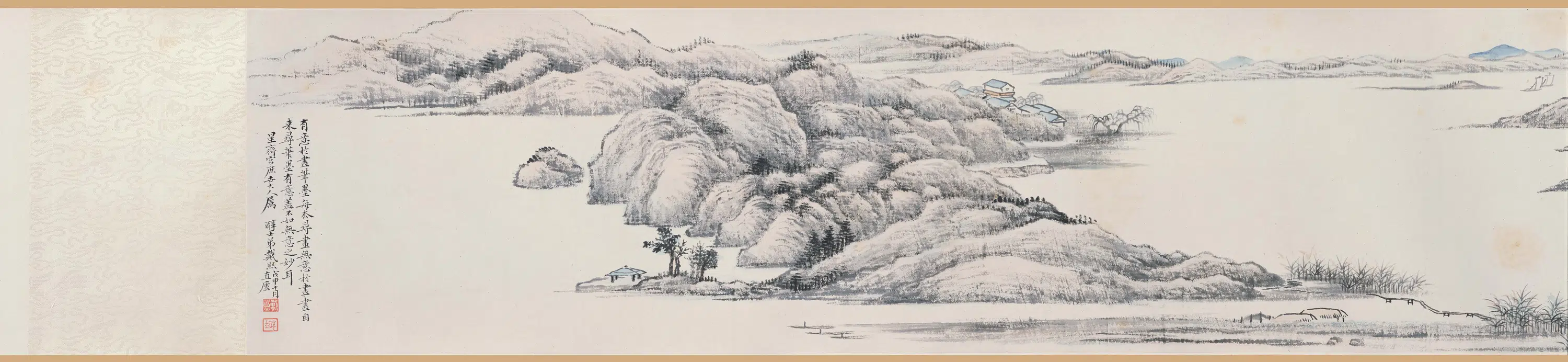 清代【戴熙】《水墨山水卷》