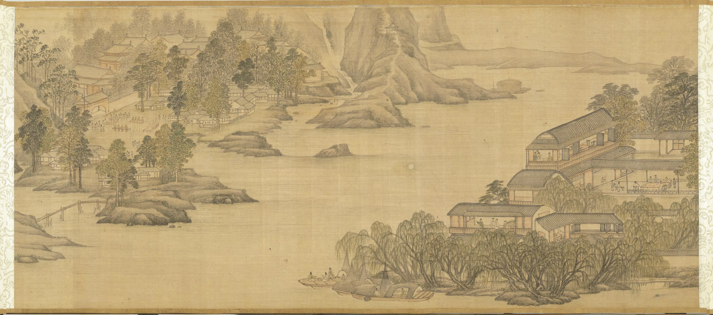 明朝【吴彬】《月令图卷七月》