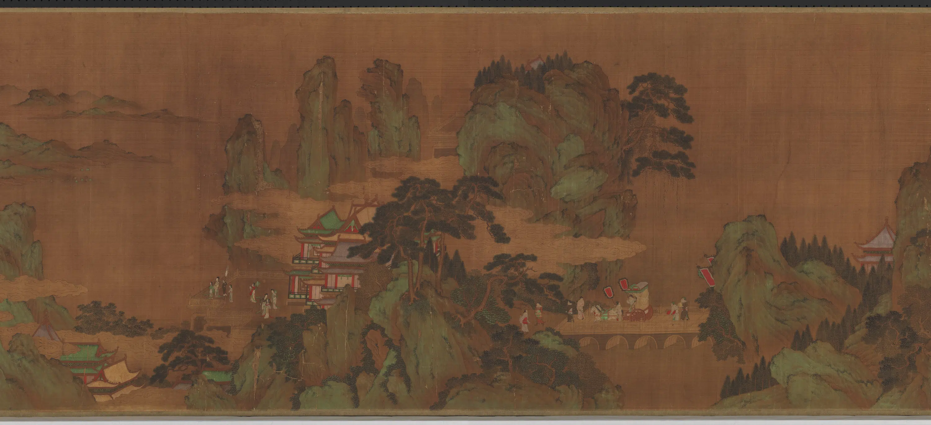 唐朝【李昭道】《蓬莱宫阙图卷》 第4张