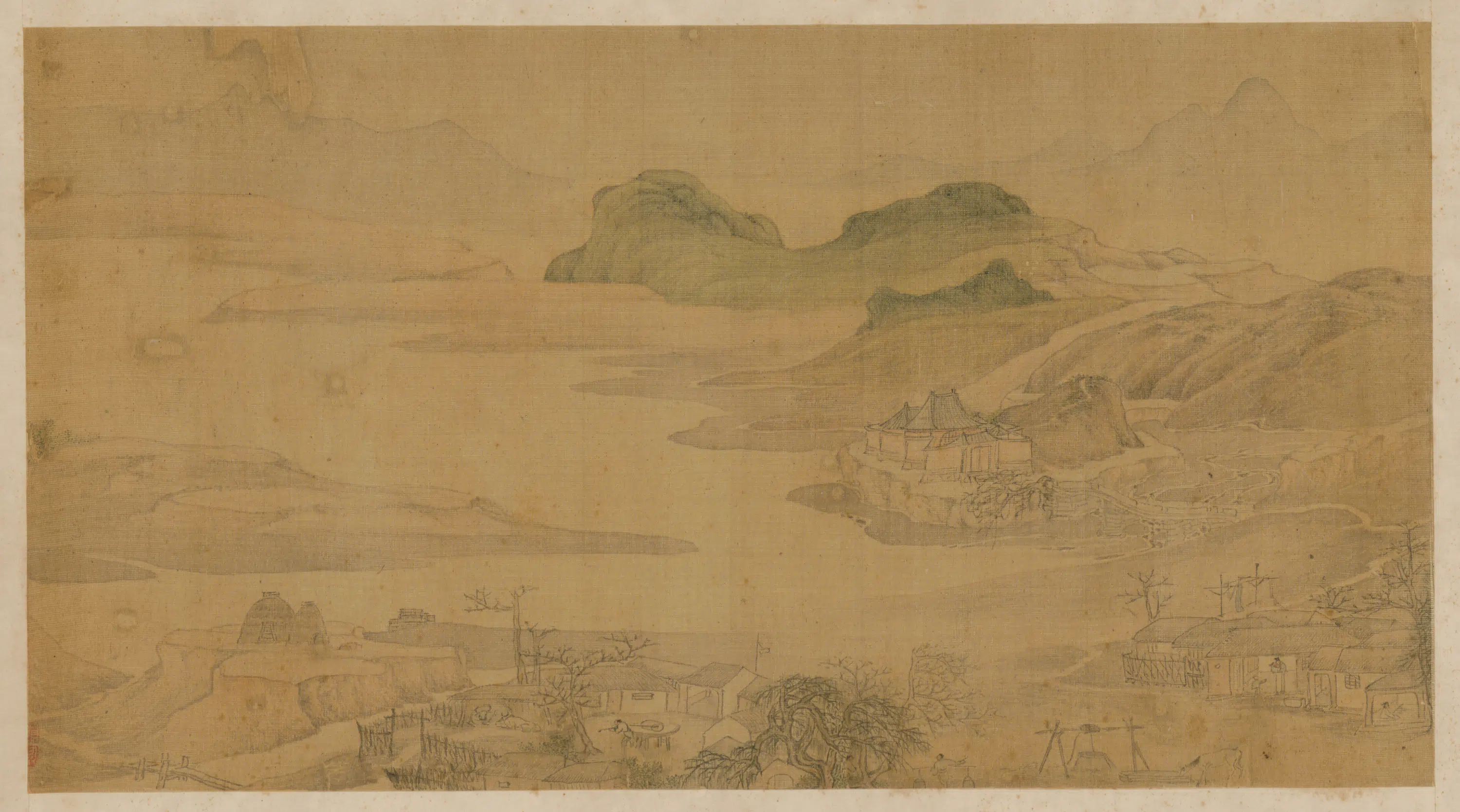 清代【叶欣】《山水图册（4开）》 第2张