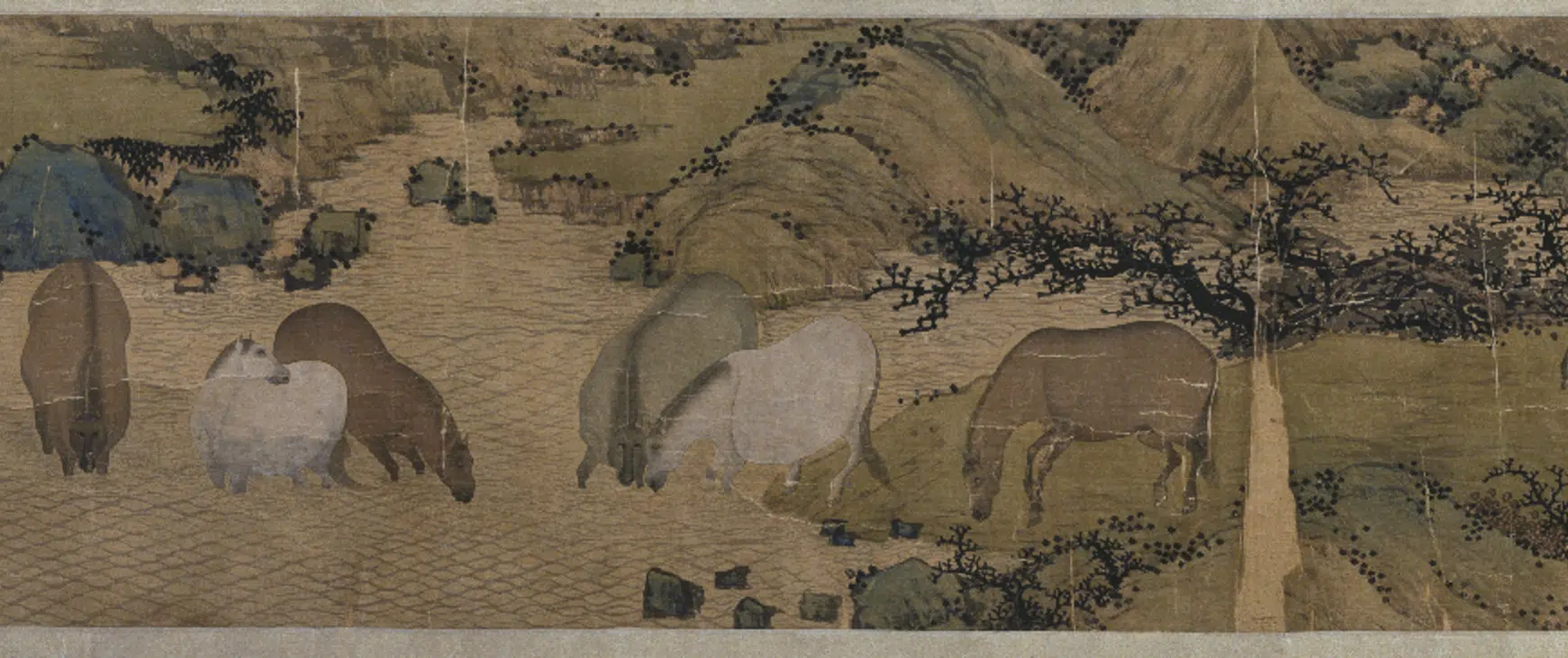 明朝【许宝】《百马图卷》 第7张