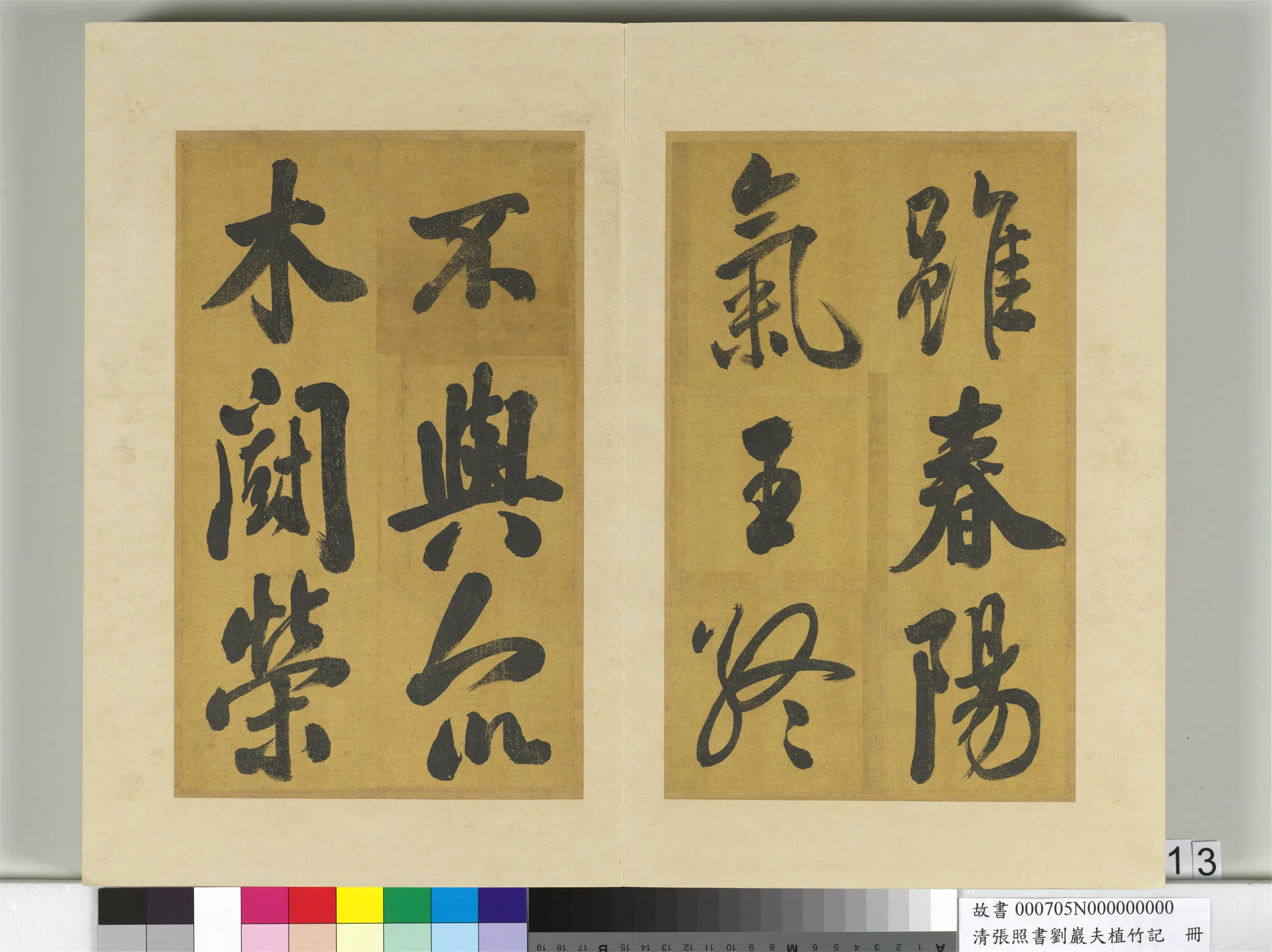 清代【张照】《书刘岩夫植竹记册》 第5张