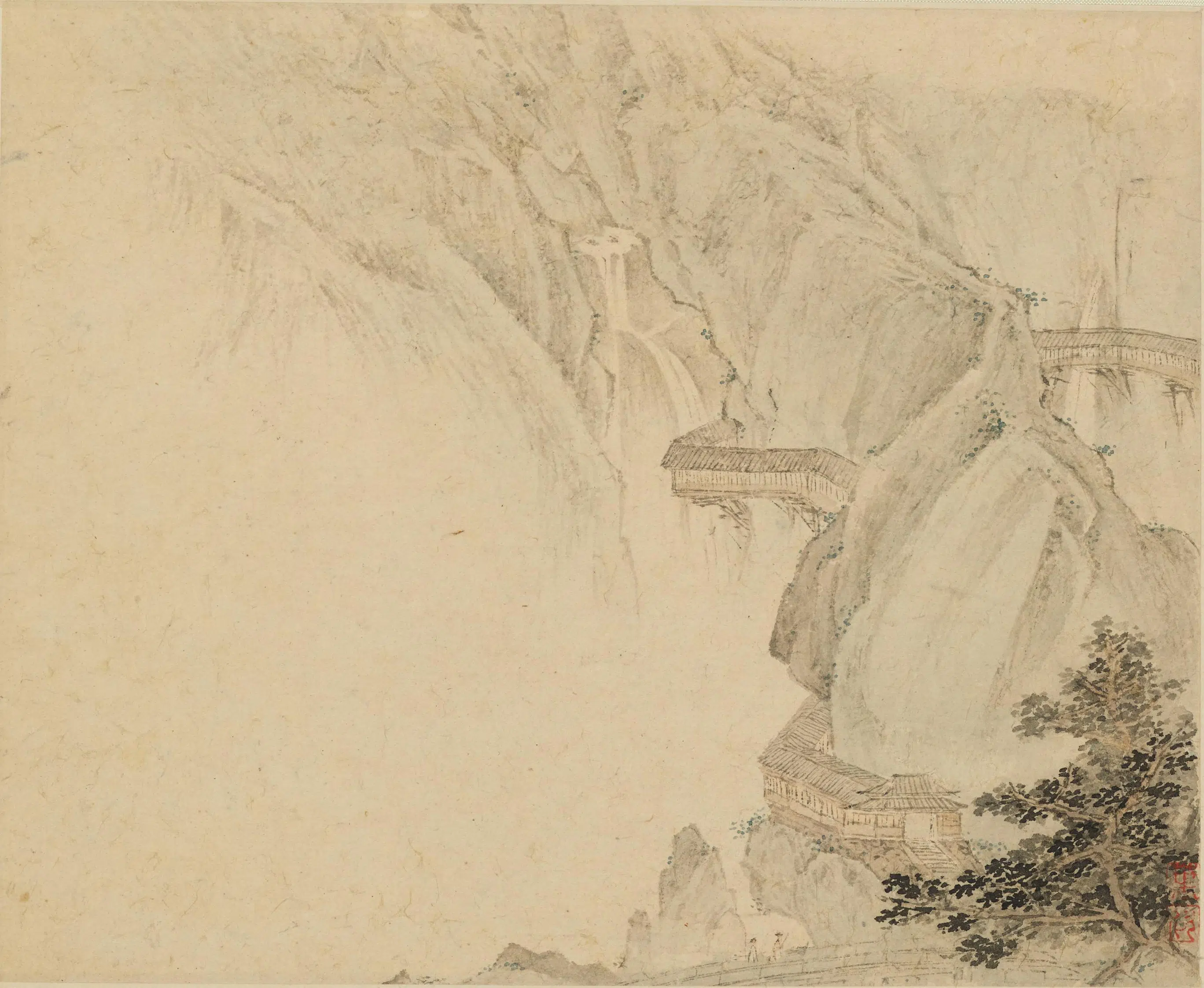 清代【叶欣】《山水图册-2》 第5张