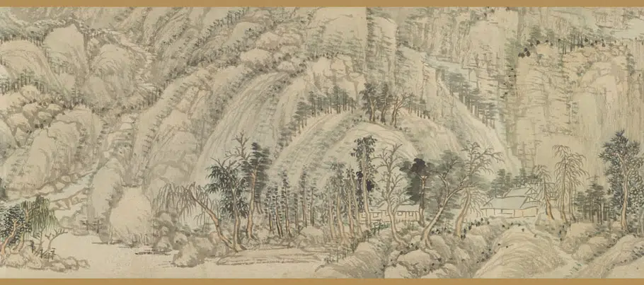 清代【王翚】《仿黄公望富春山居图卷》 第6张 清代【王翚】《仿黄公望富春山居图卷》 第6张