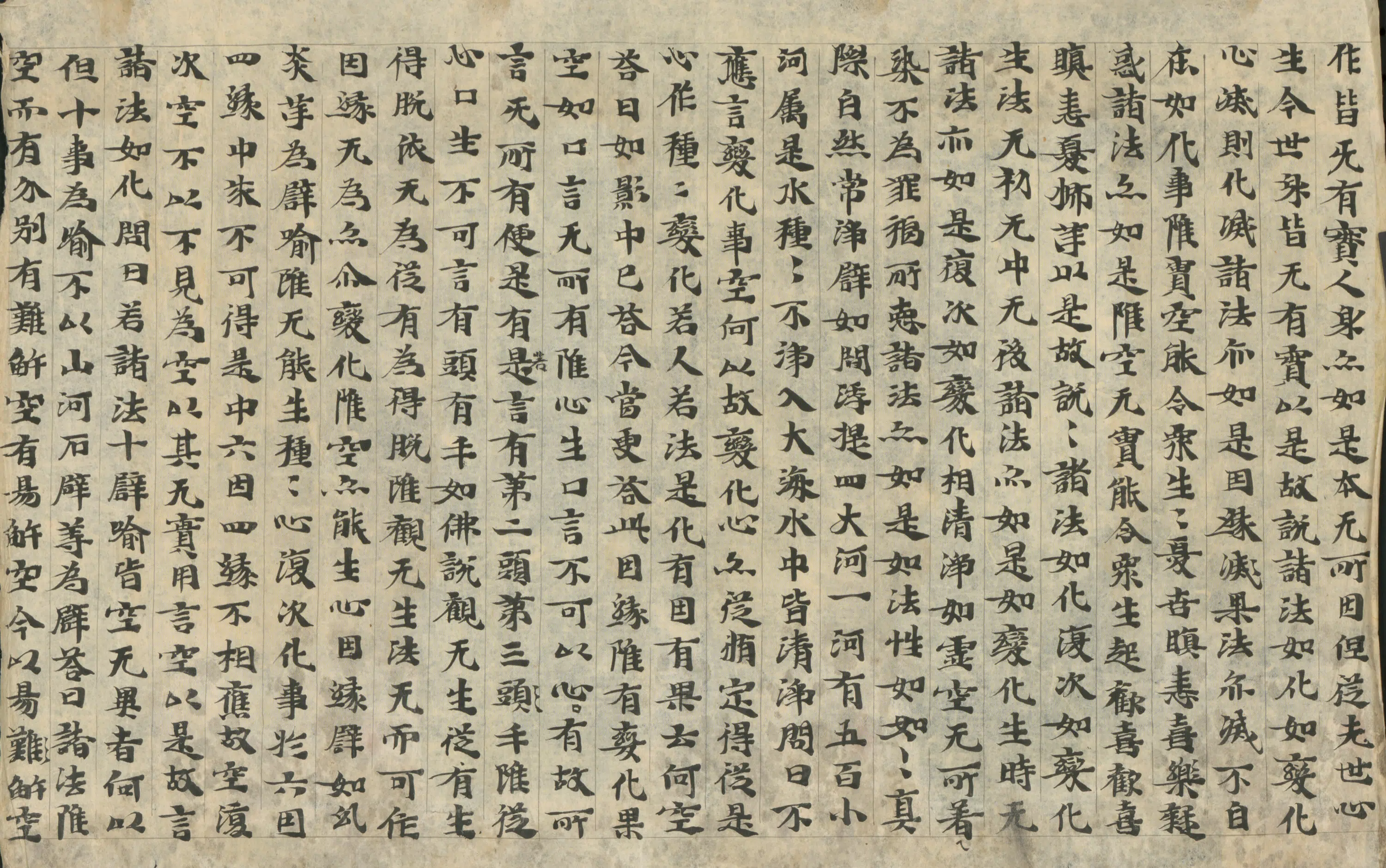 唐朝《无款楷书写经残片卷-3》