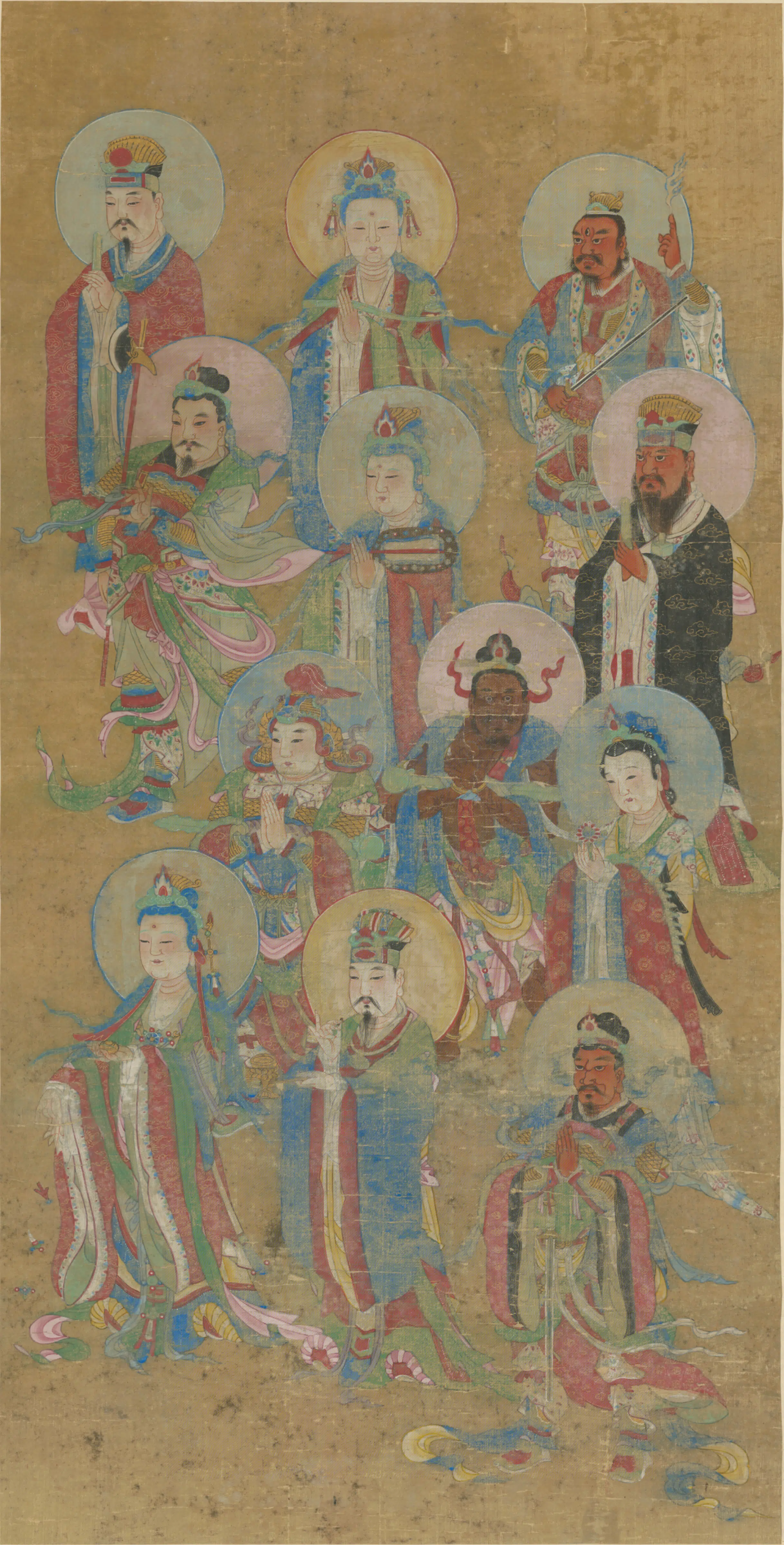 明朝【明人】《神像图轴-2》 第1张
