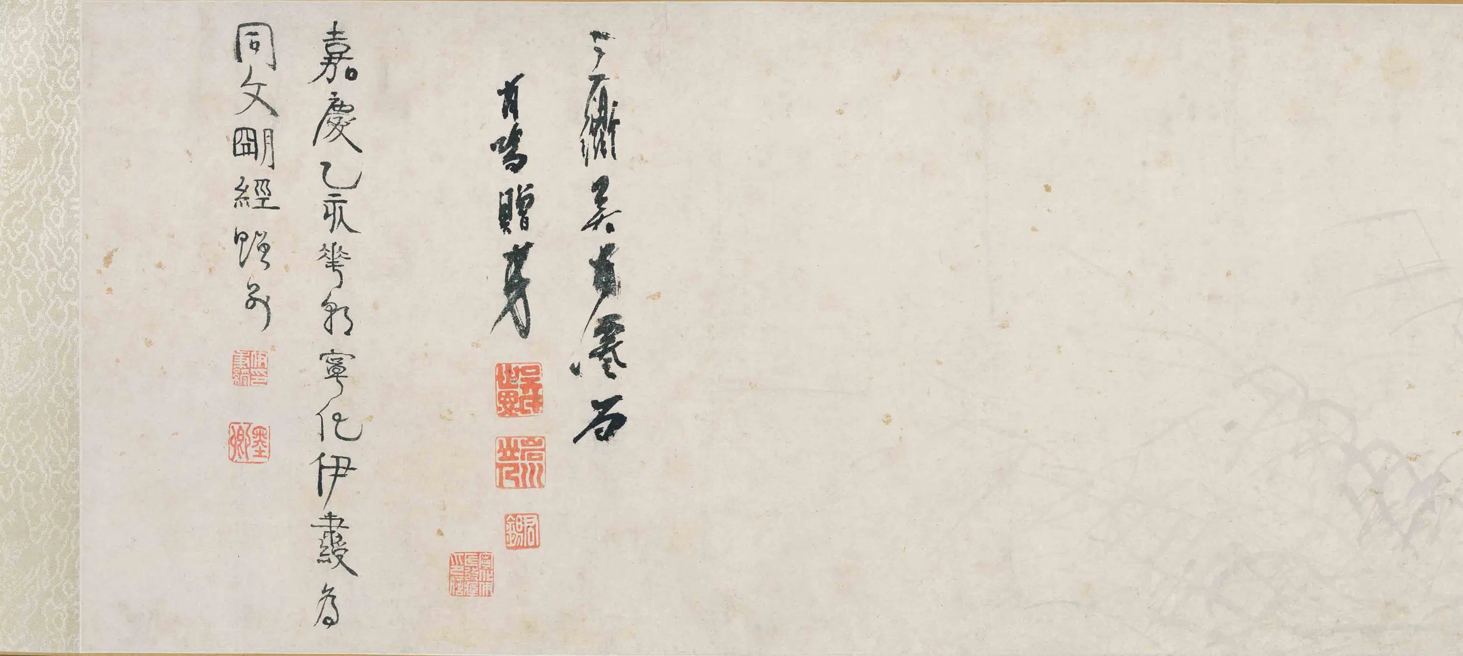 明朝【吴世恩】《秋江琴酒图卷》