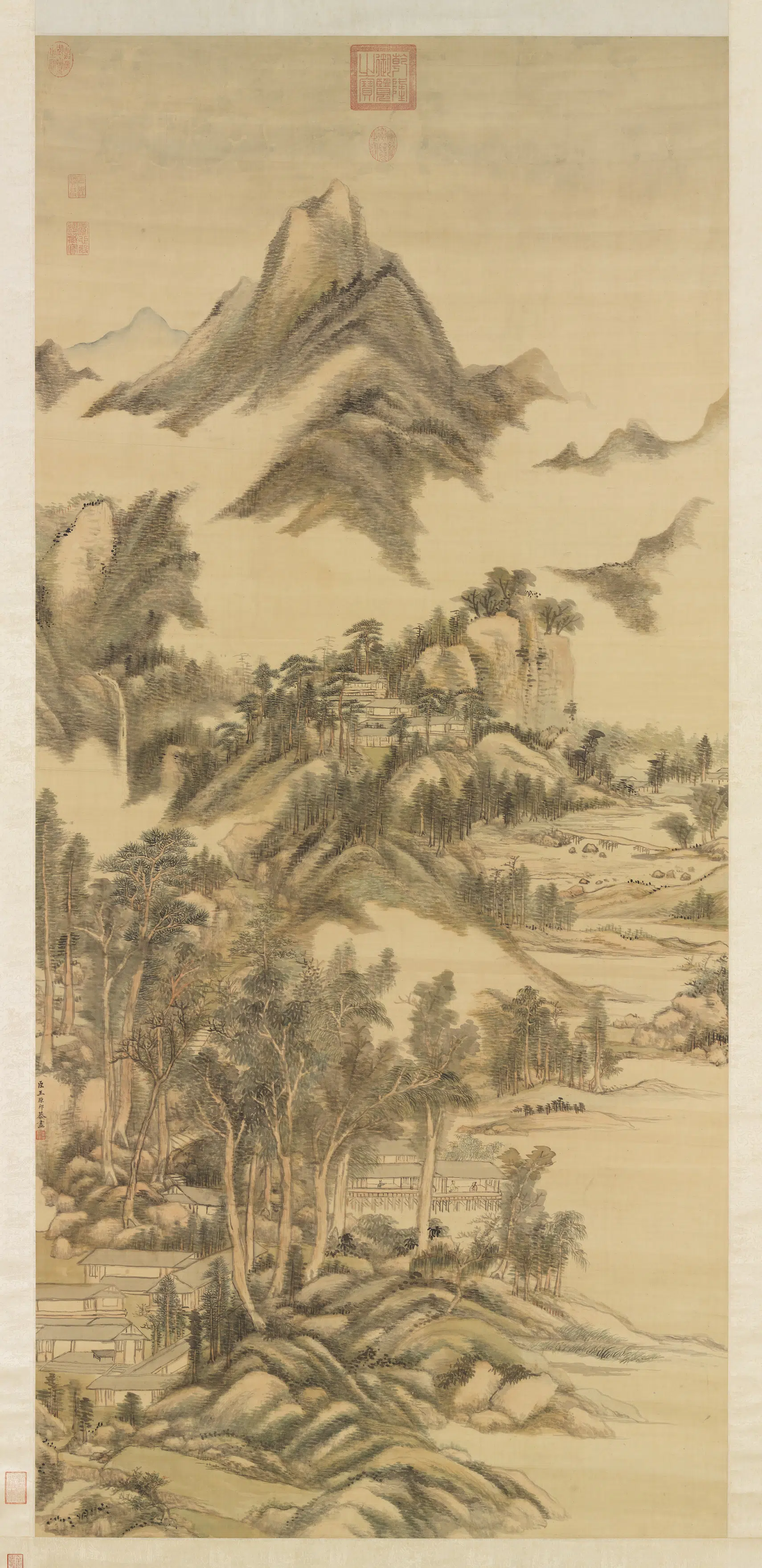 清代【王原祁】《云山无尽图轴》
