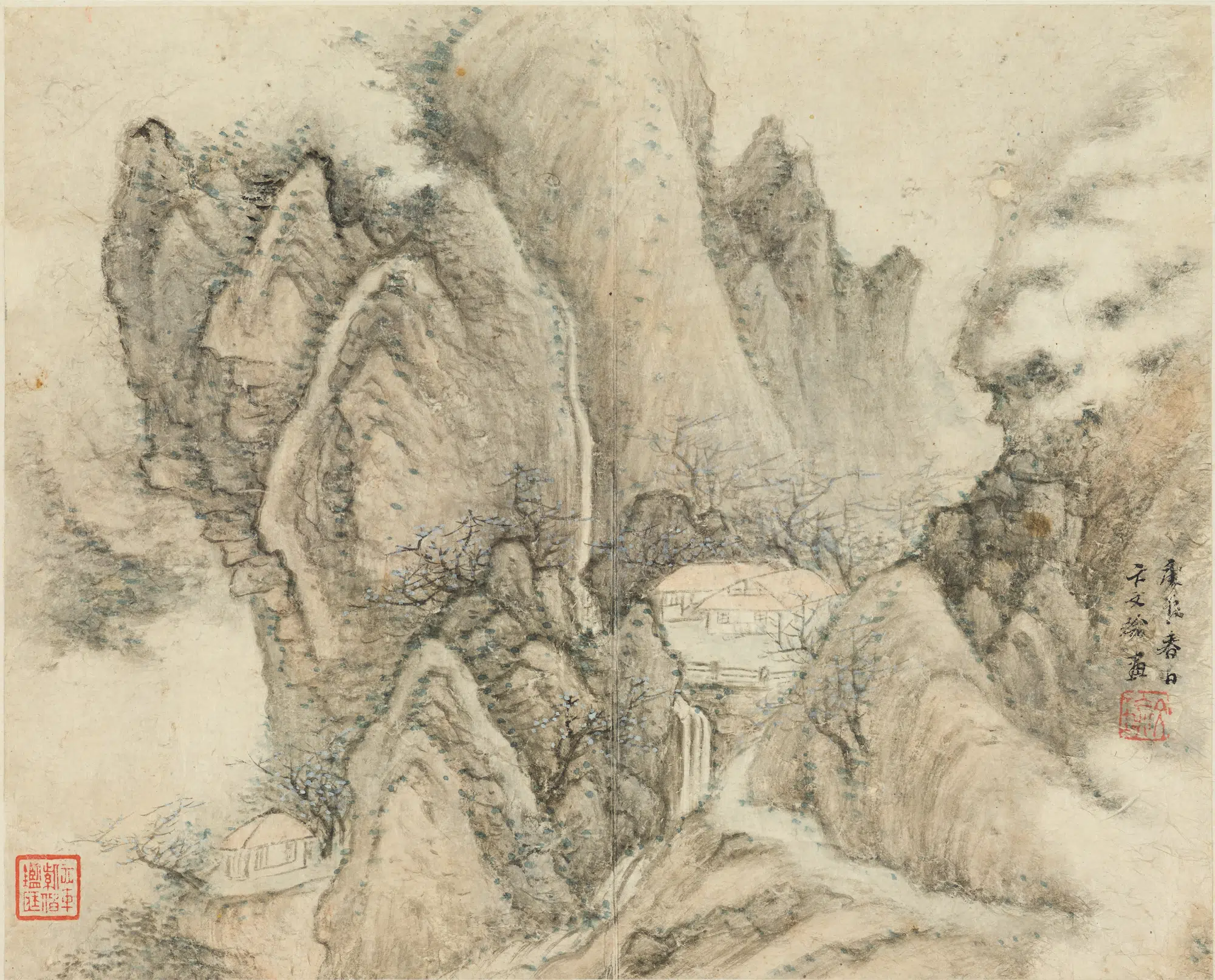 明朝【卞文瑜】《仿宋元山水册》