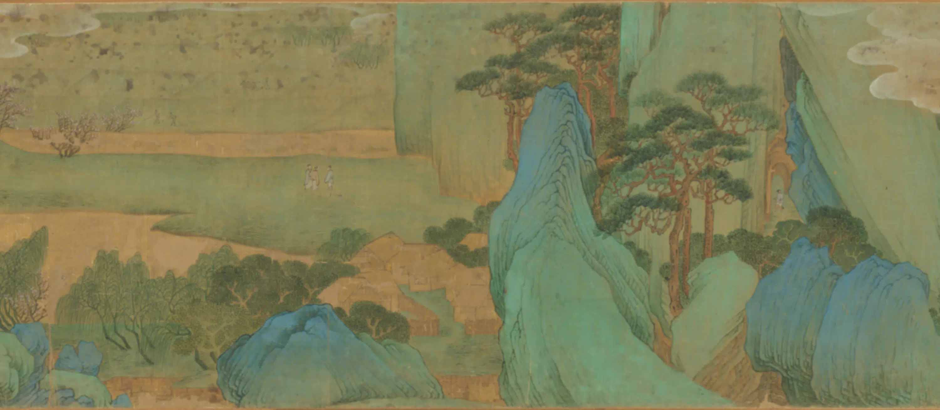 明朝【明人】《桃源图卷-1》 第5张
