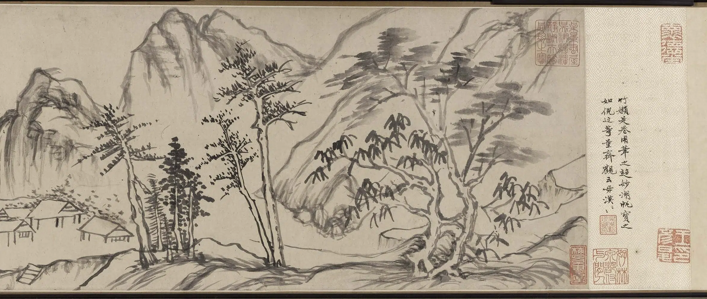 明朝【李日华】《溪山入梦图卷》 第6张