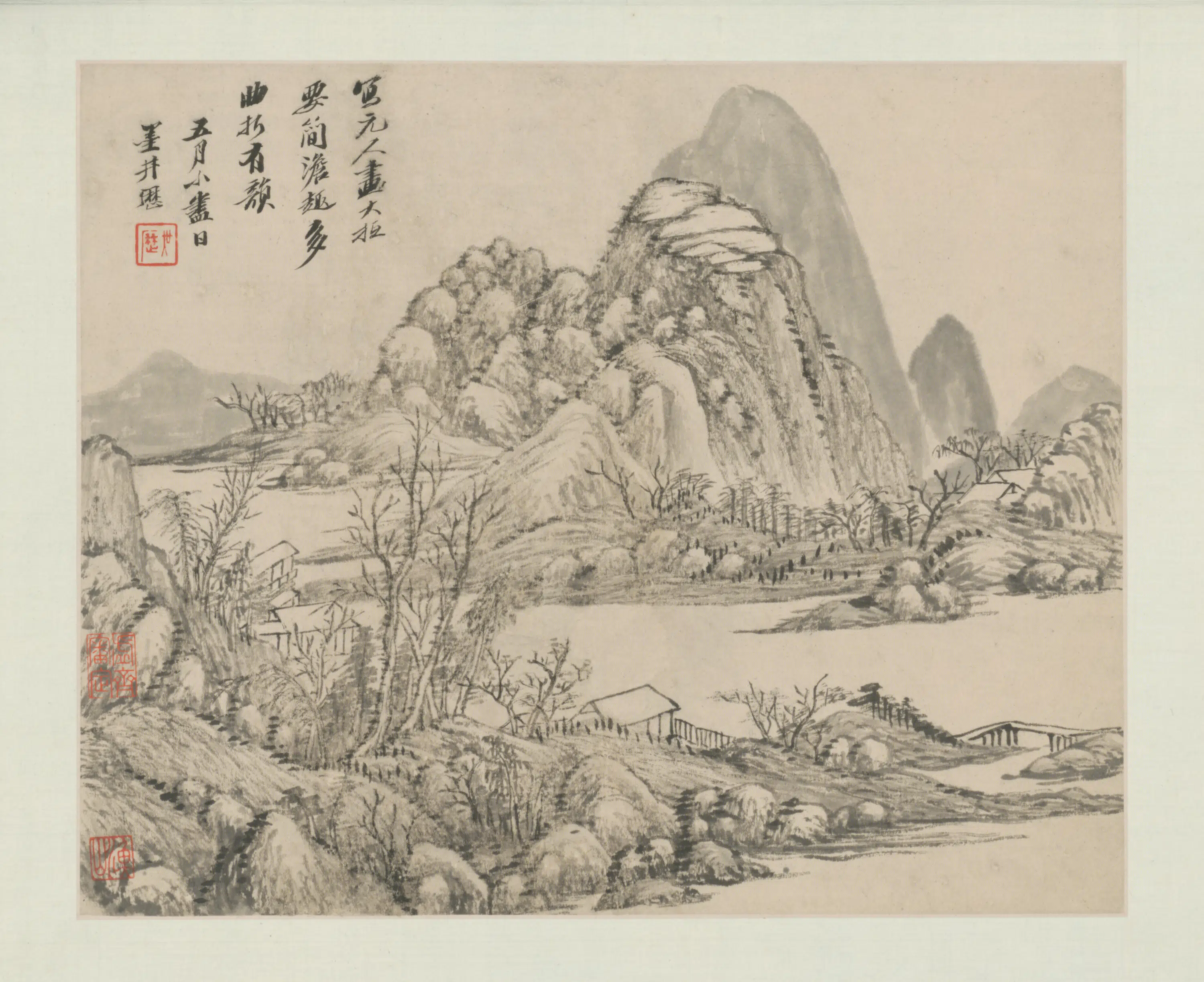 清代【吴历】《山水图册-10开》 第8张
