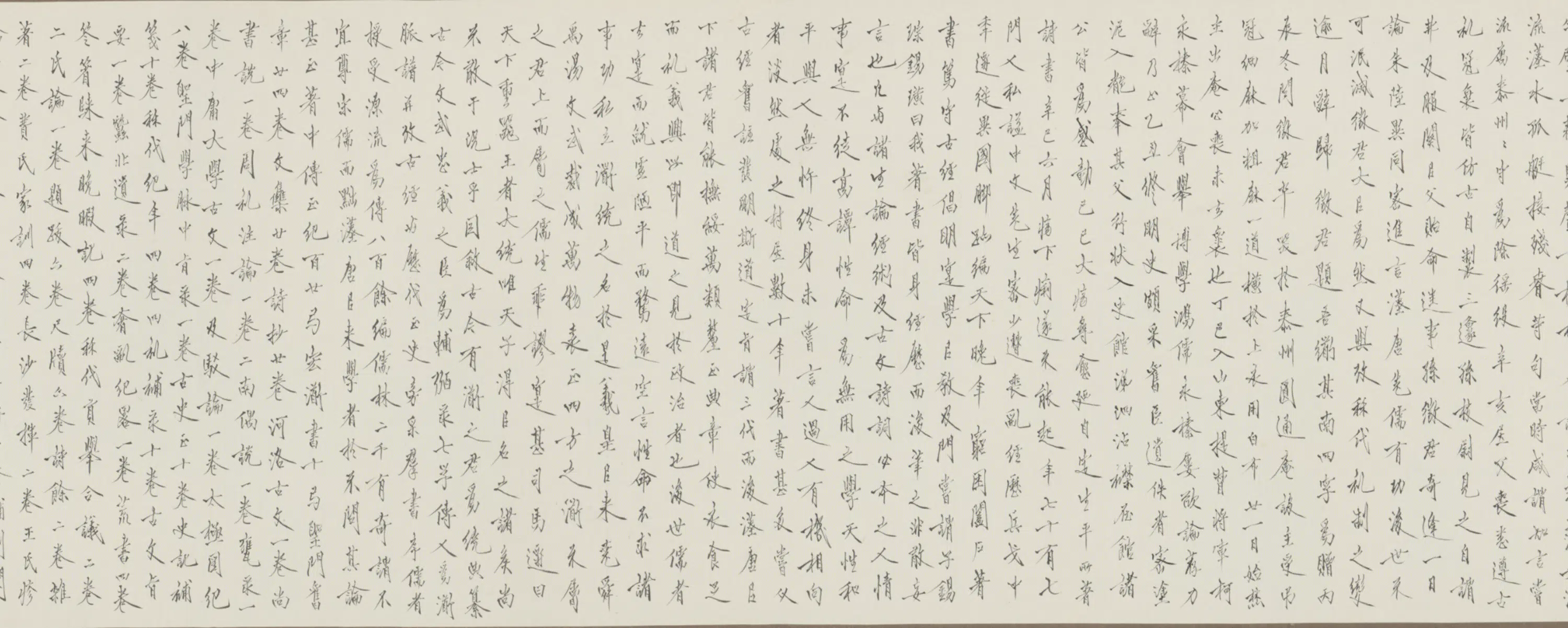清代【费密】《行书授经图题词卷》 第2张