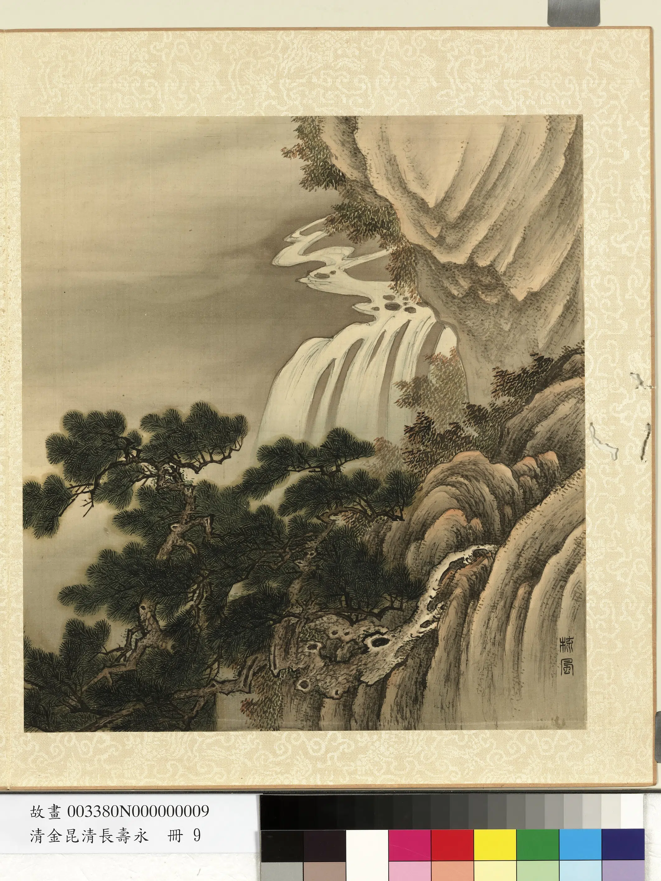 清代【金昆】《长寿永册-梳风》 第1张 清代【金昆】《长寿永册-梳风》 第1张