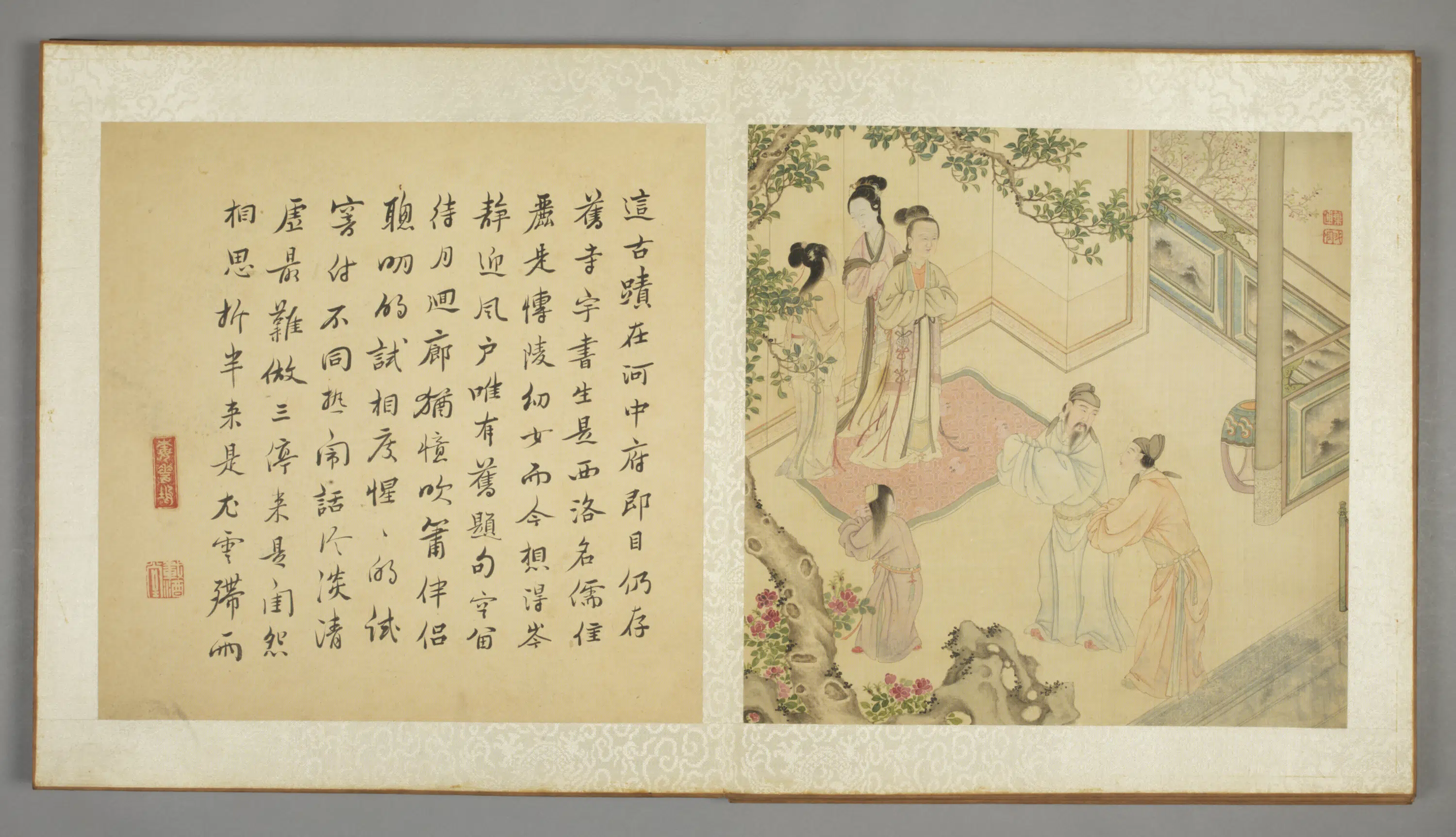 清代【叶逋】《西厢记图册》 第12张