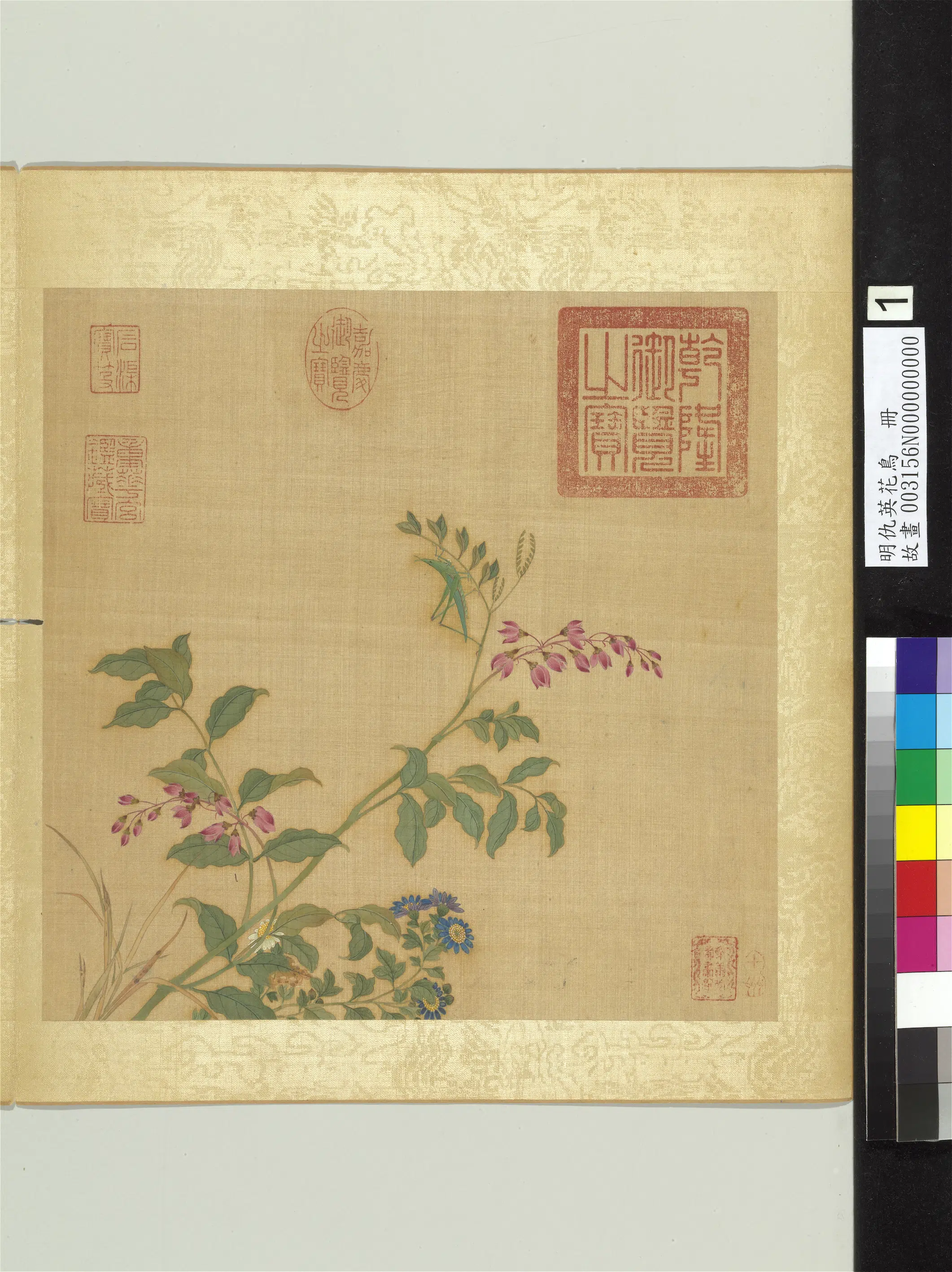 明朝【仇英】《花鸟册（12开）》 第9张