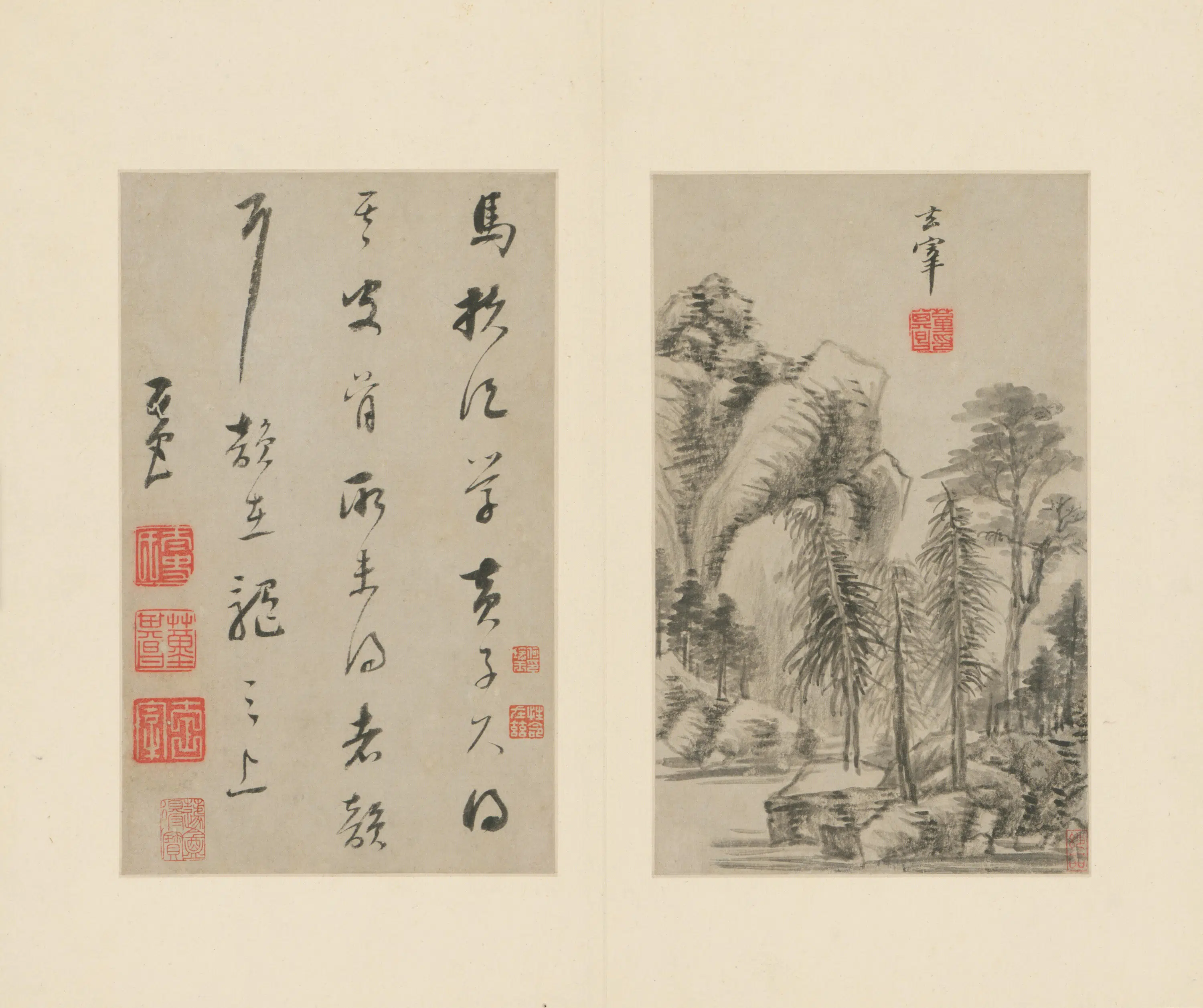 明朝【董其昌】《山水画册（10开）》