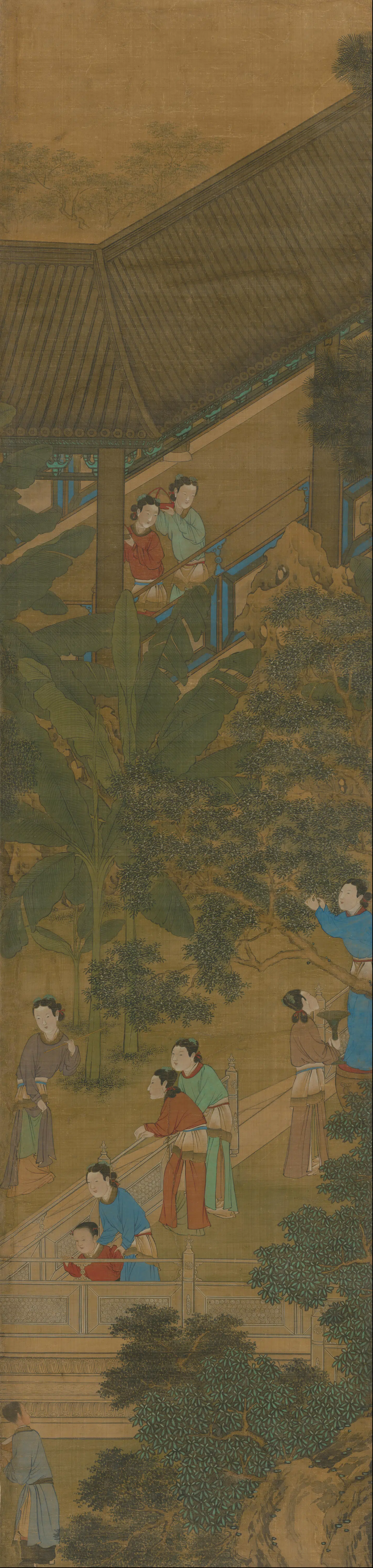 清代【萧晨】《昼锦堂图通景屏》 第7张 清代【萧晨】《昼锦堂图通景屏》 第7张