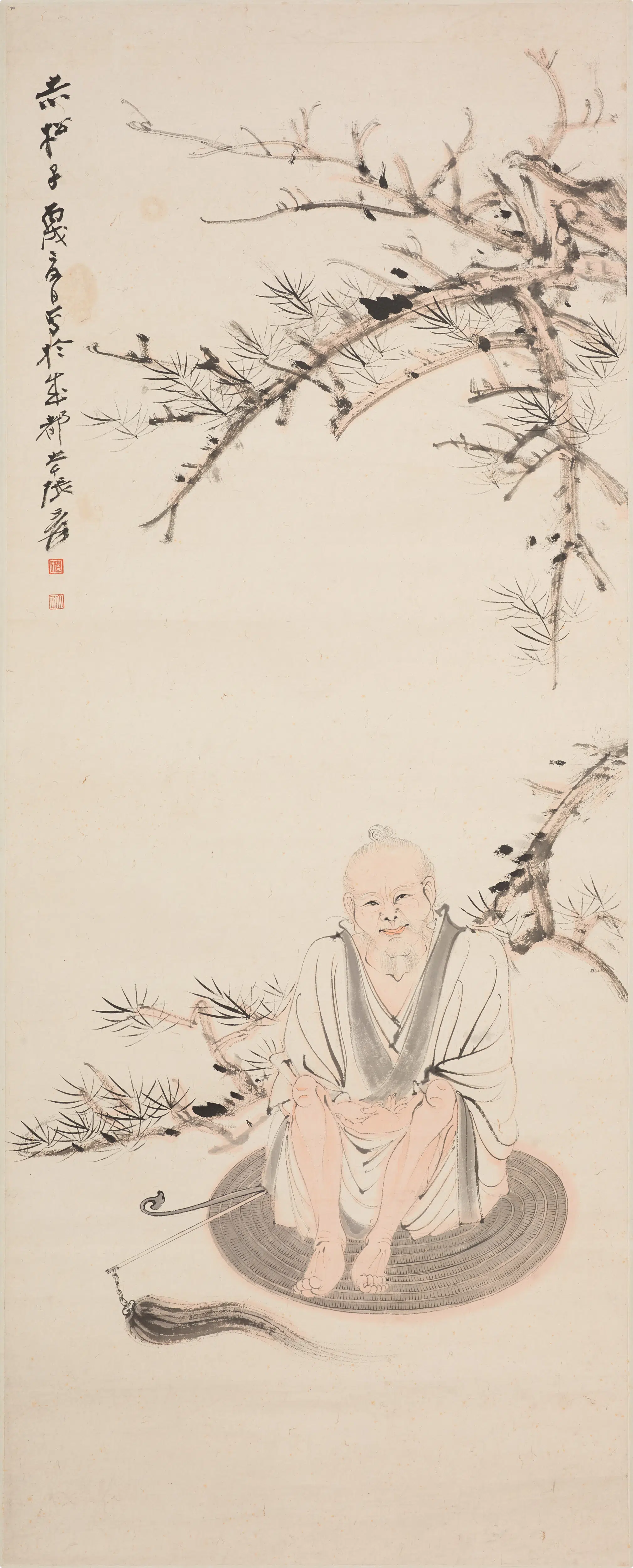 近现代【张大千】《赤松子图轴》