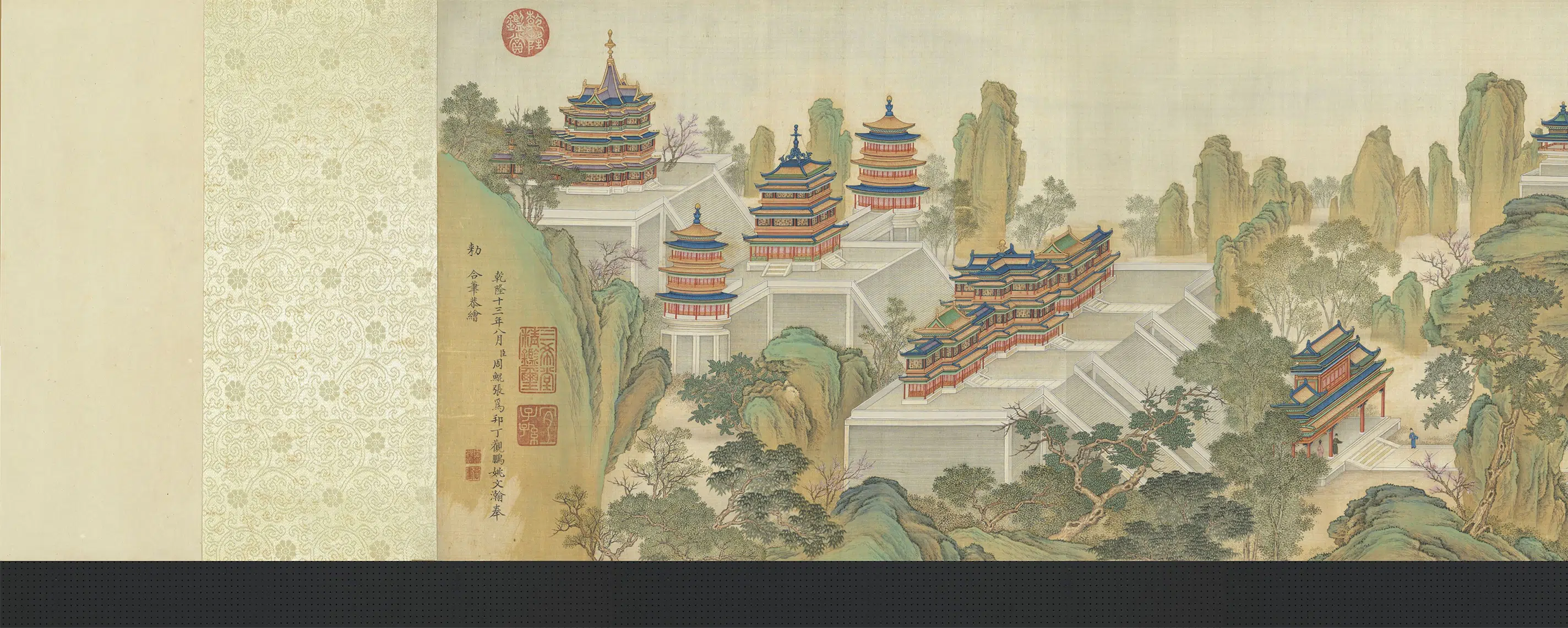 清代【周鲲】《院本汉宫春晓图》
