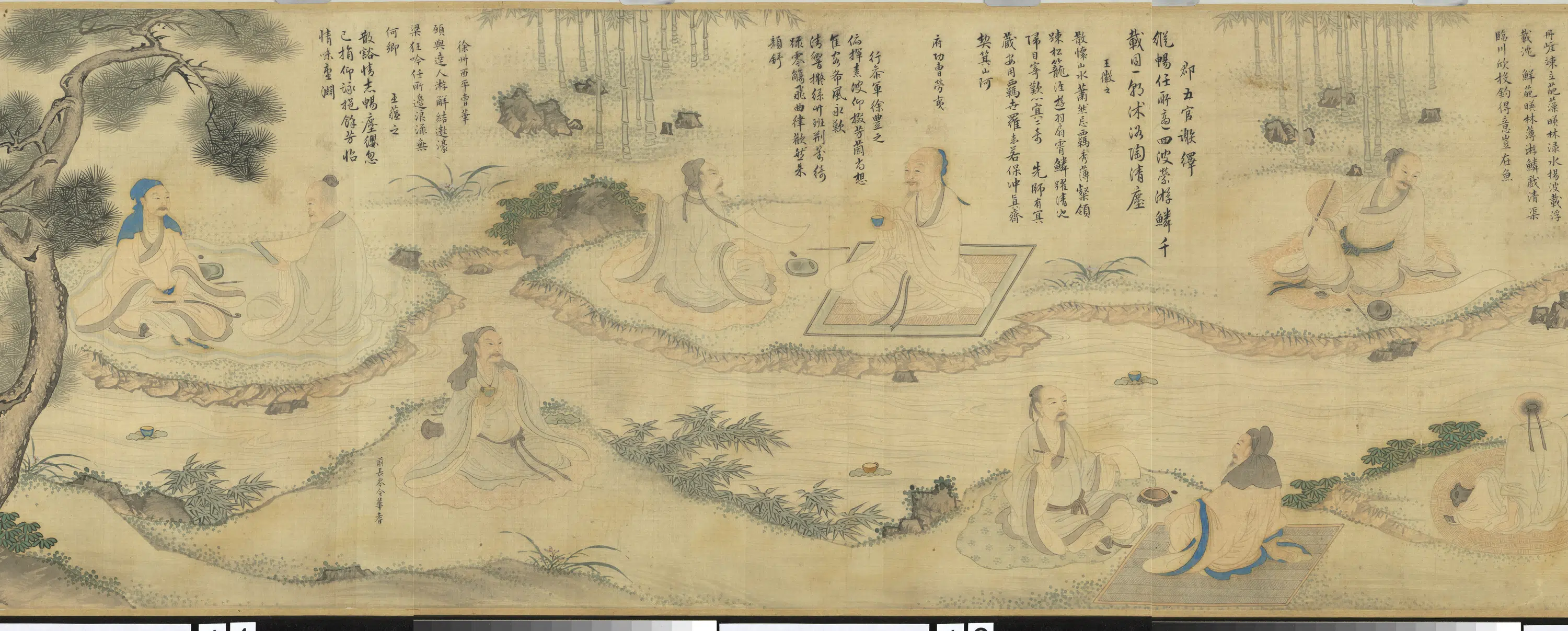 明朝【李宗谟】《兰亭修褉图卷》 第4张 明朝【李宗谟】《兰亭修褉图卷》 第4张
