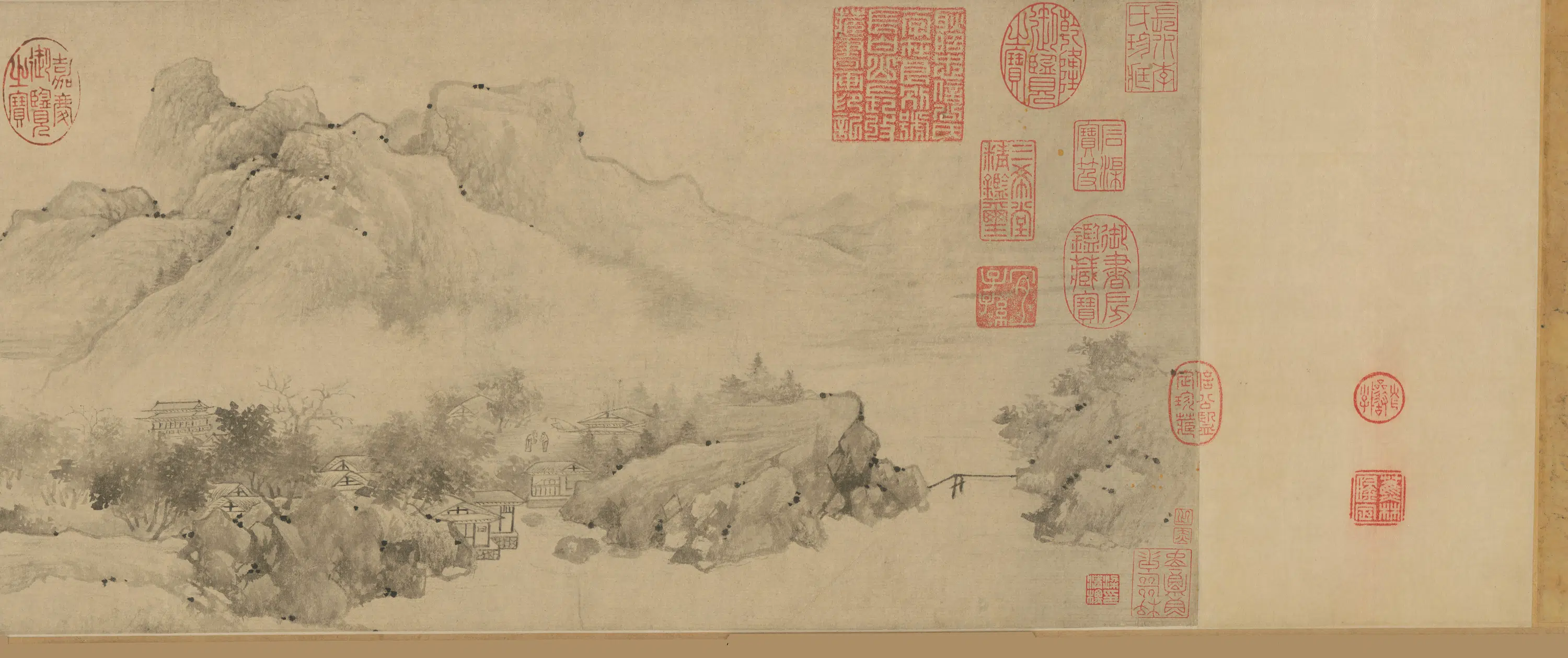 明朝【王绂】《陈叔起合作潇湘秋意图卷》 第15张