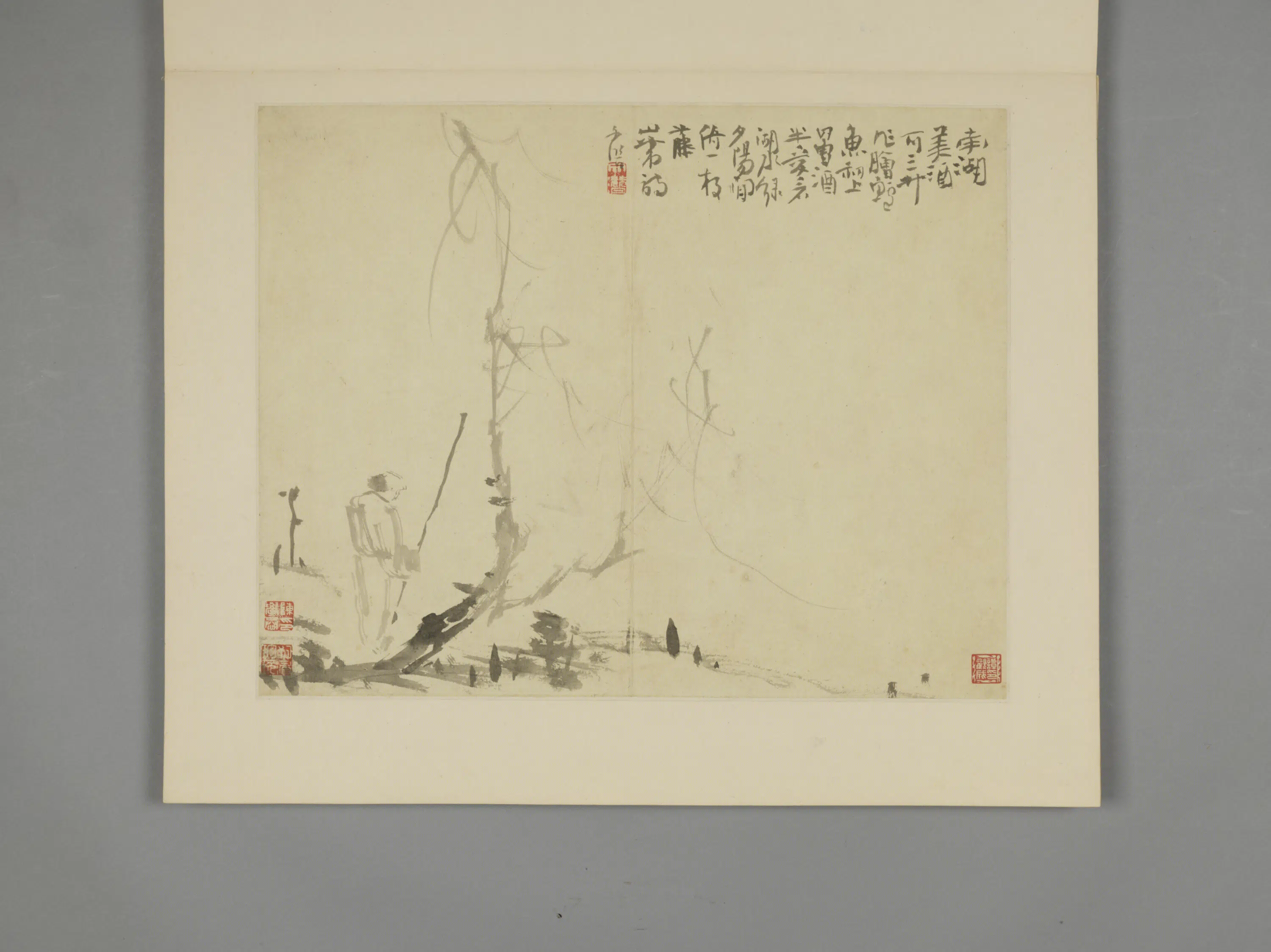 清代【王文潜】《山水花卉册》