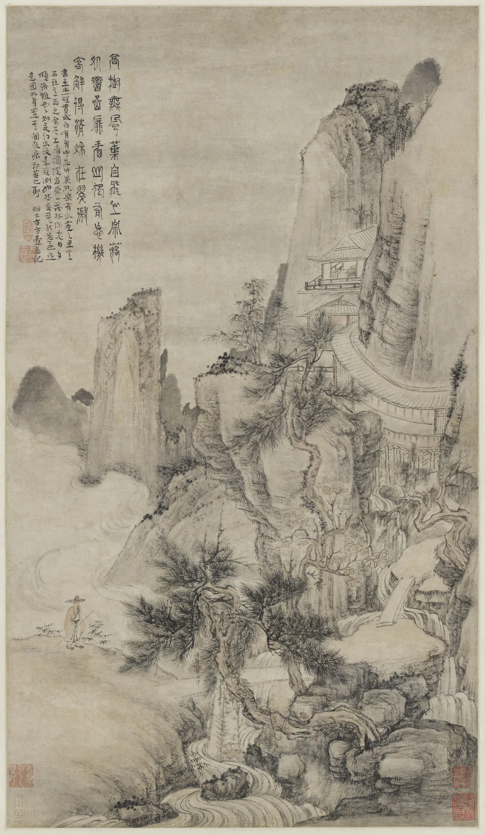 元代【方从义】《秋图轴》