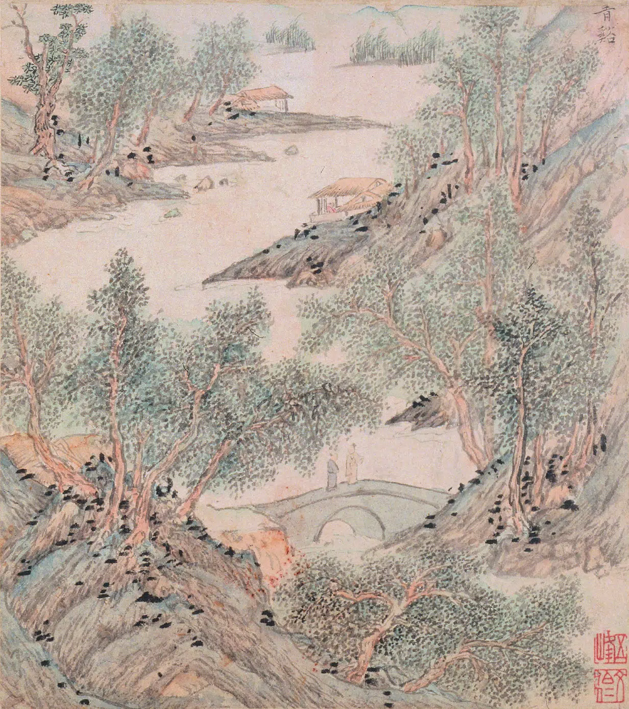 明朝【文伯仁】《金陵山水册》 第6张 明朝【文伯仁】《金陵山水册》 第6张