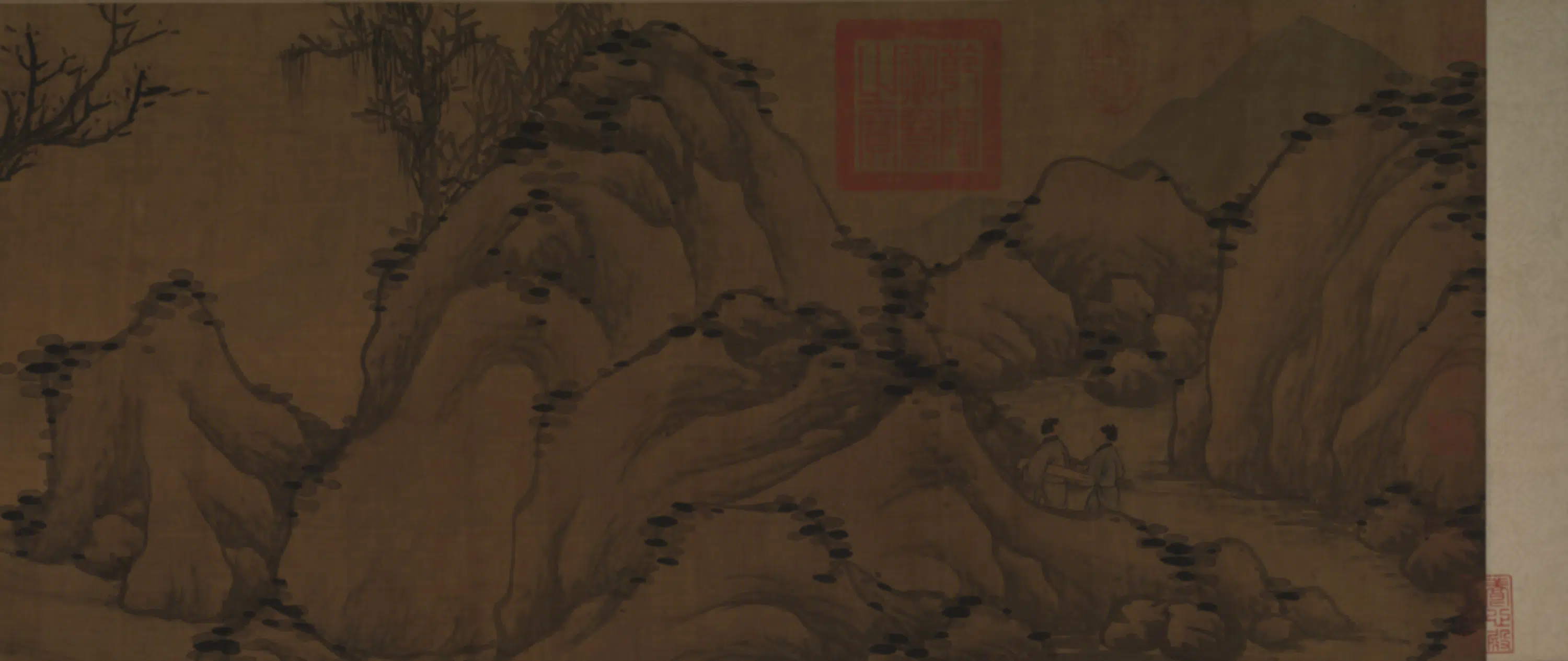 元朝【黄公望】《赵雍合作山水卷》 第8张
