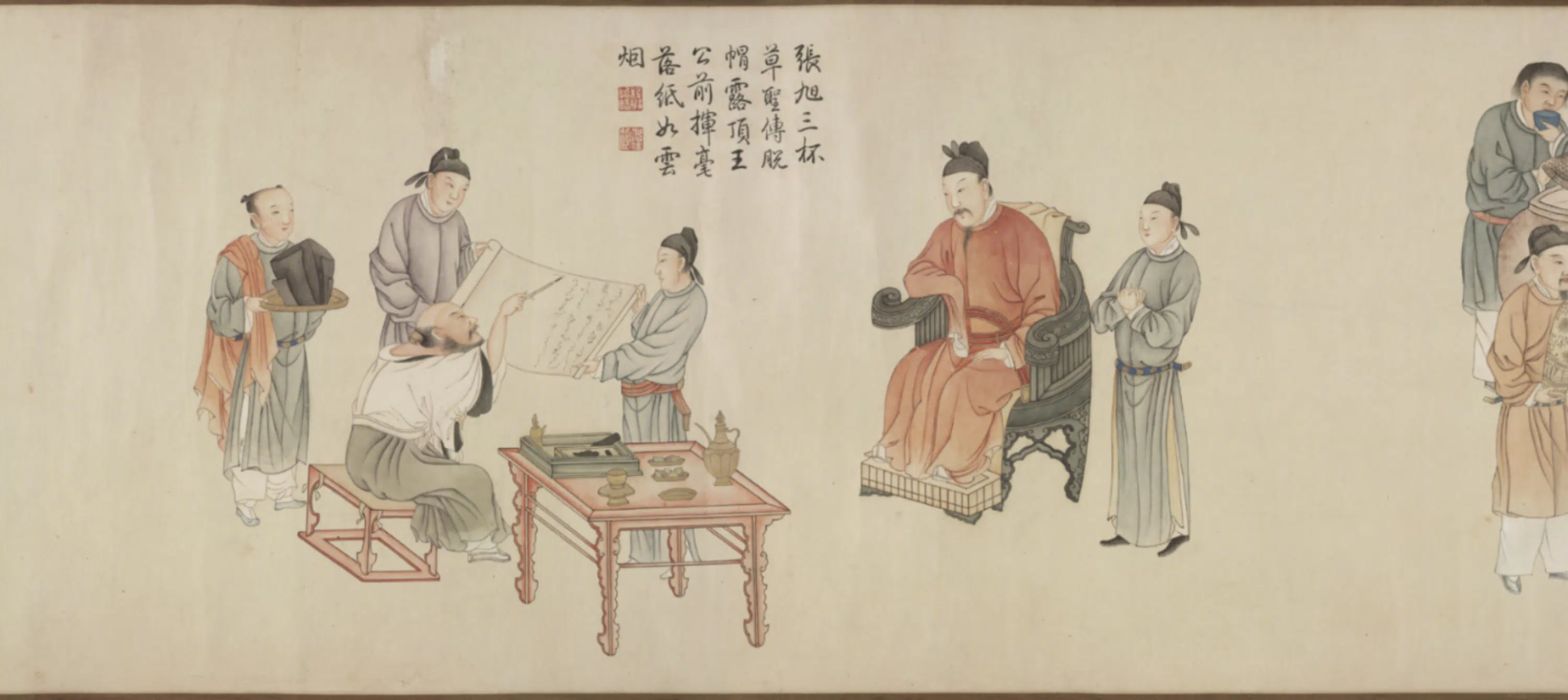 清代【程梁】《饮中八仙图卷》 第2张