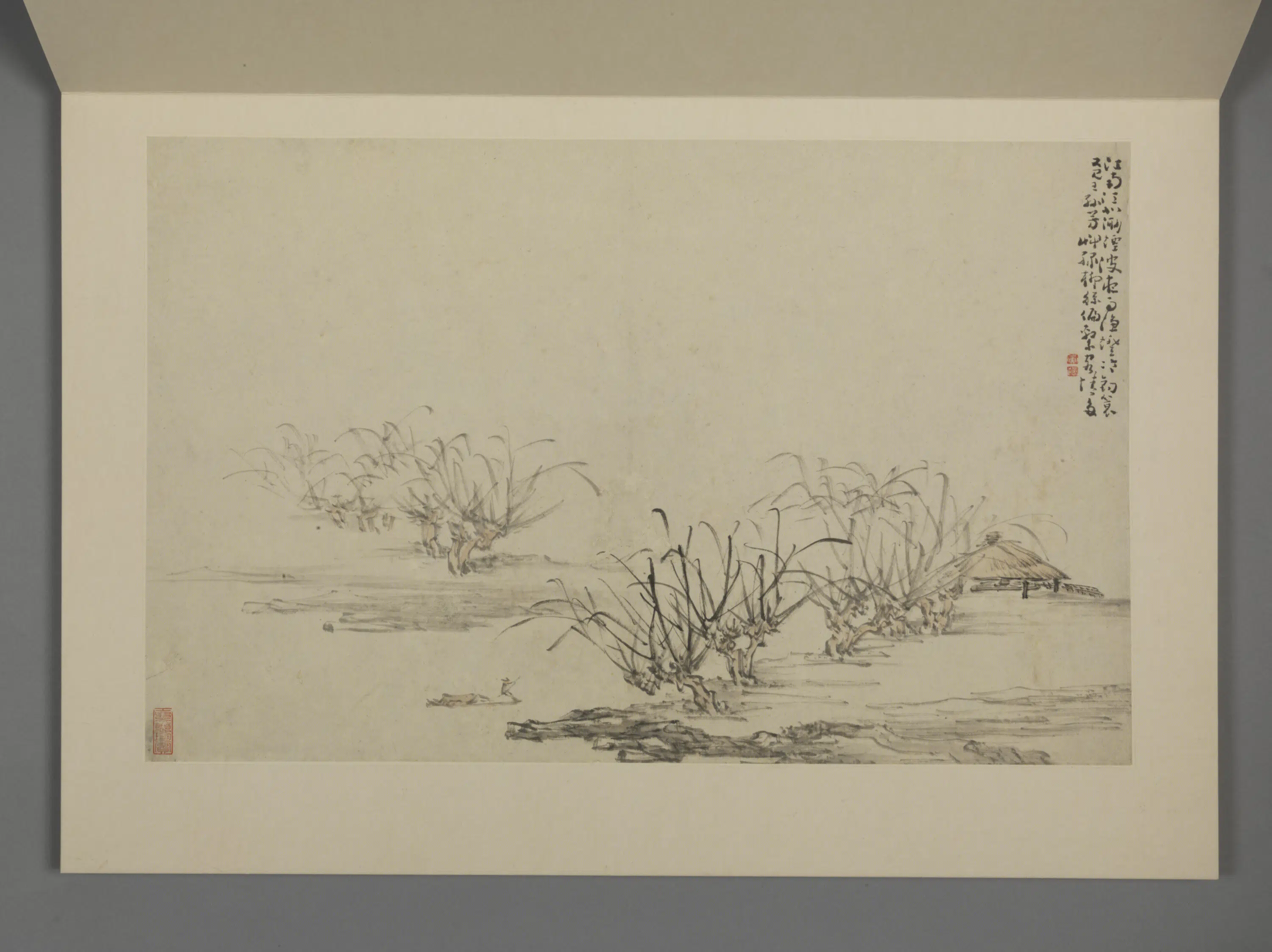 清代【黄慎】《山水人物图册》 第2张