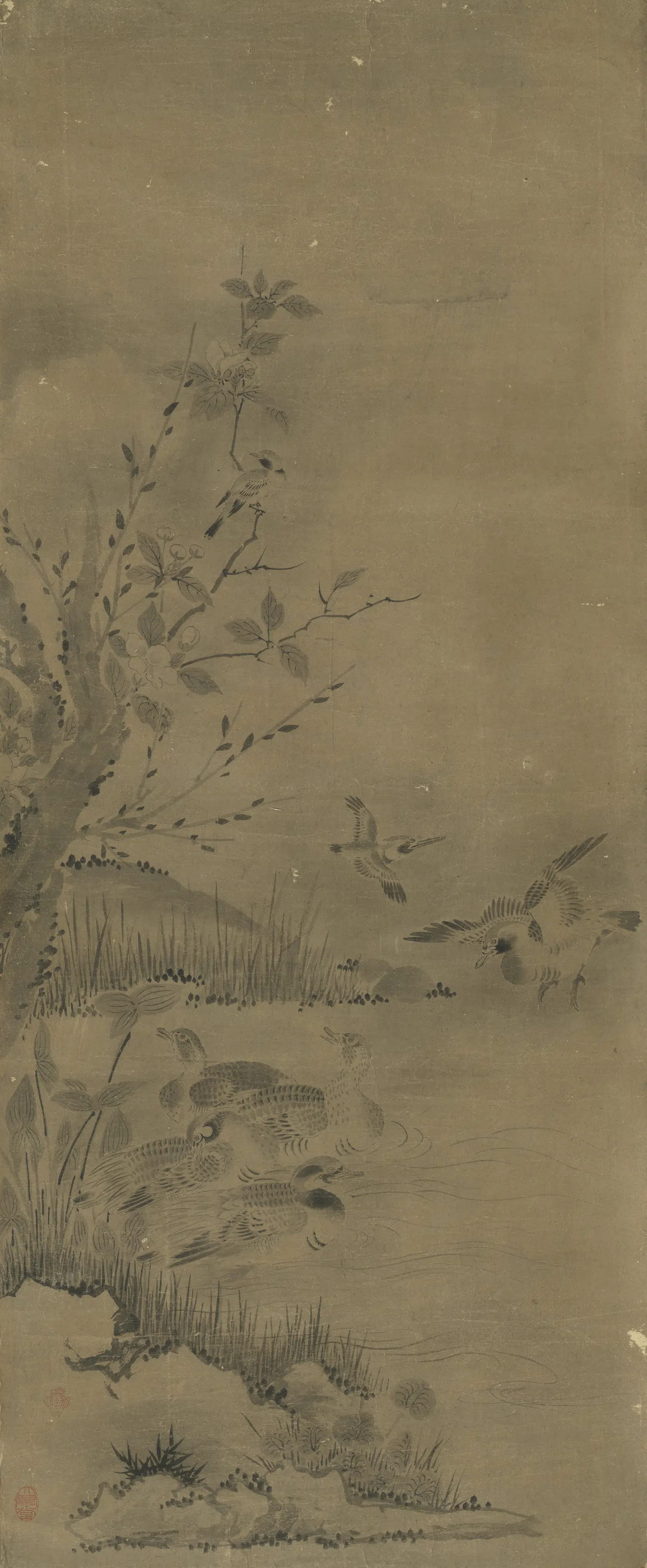 《无款花鸟屏风六幅单片》 第1张 《无款花鸟屏风六幅单片》 第1张